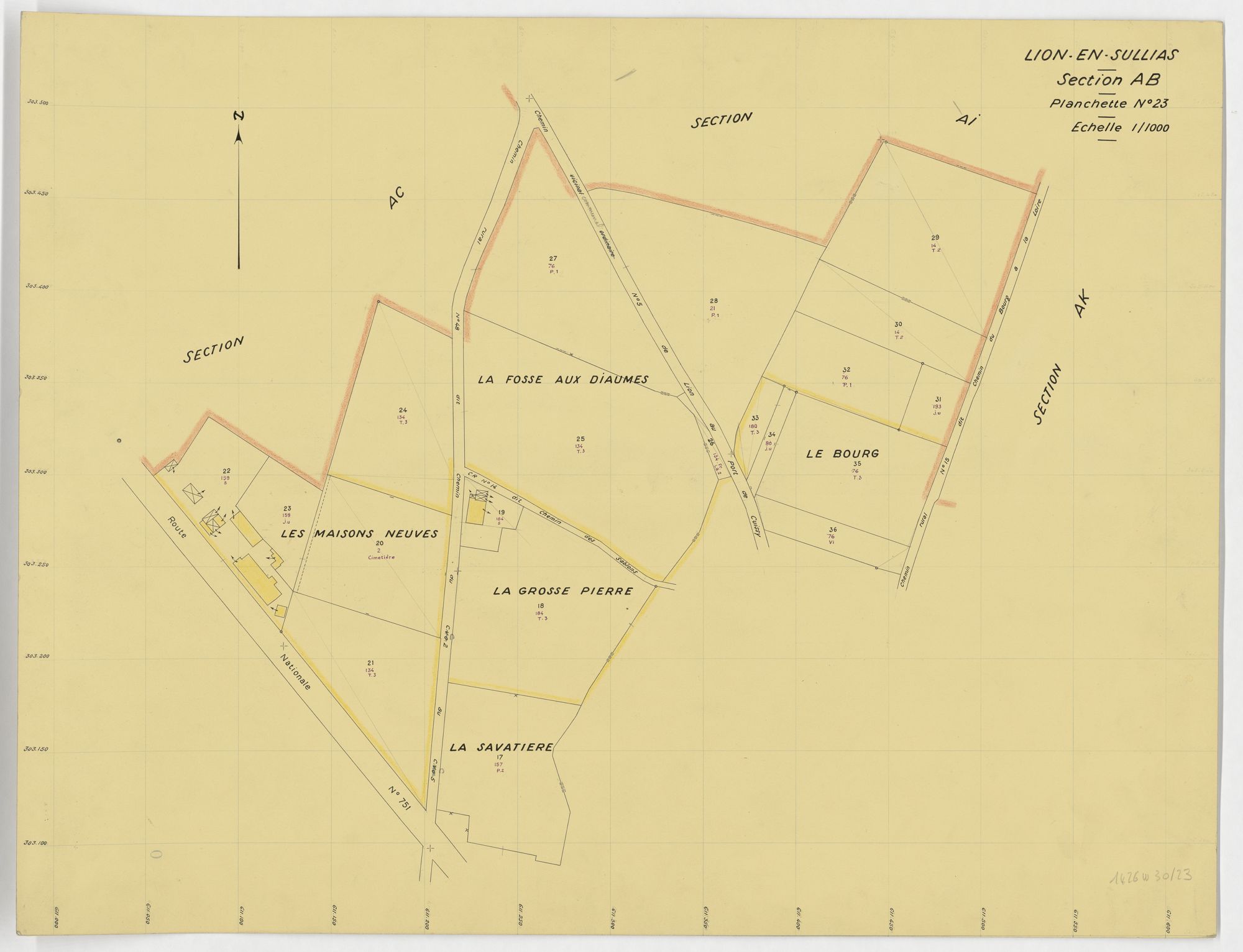 Lion-en-Sullias - Sections