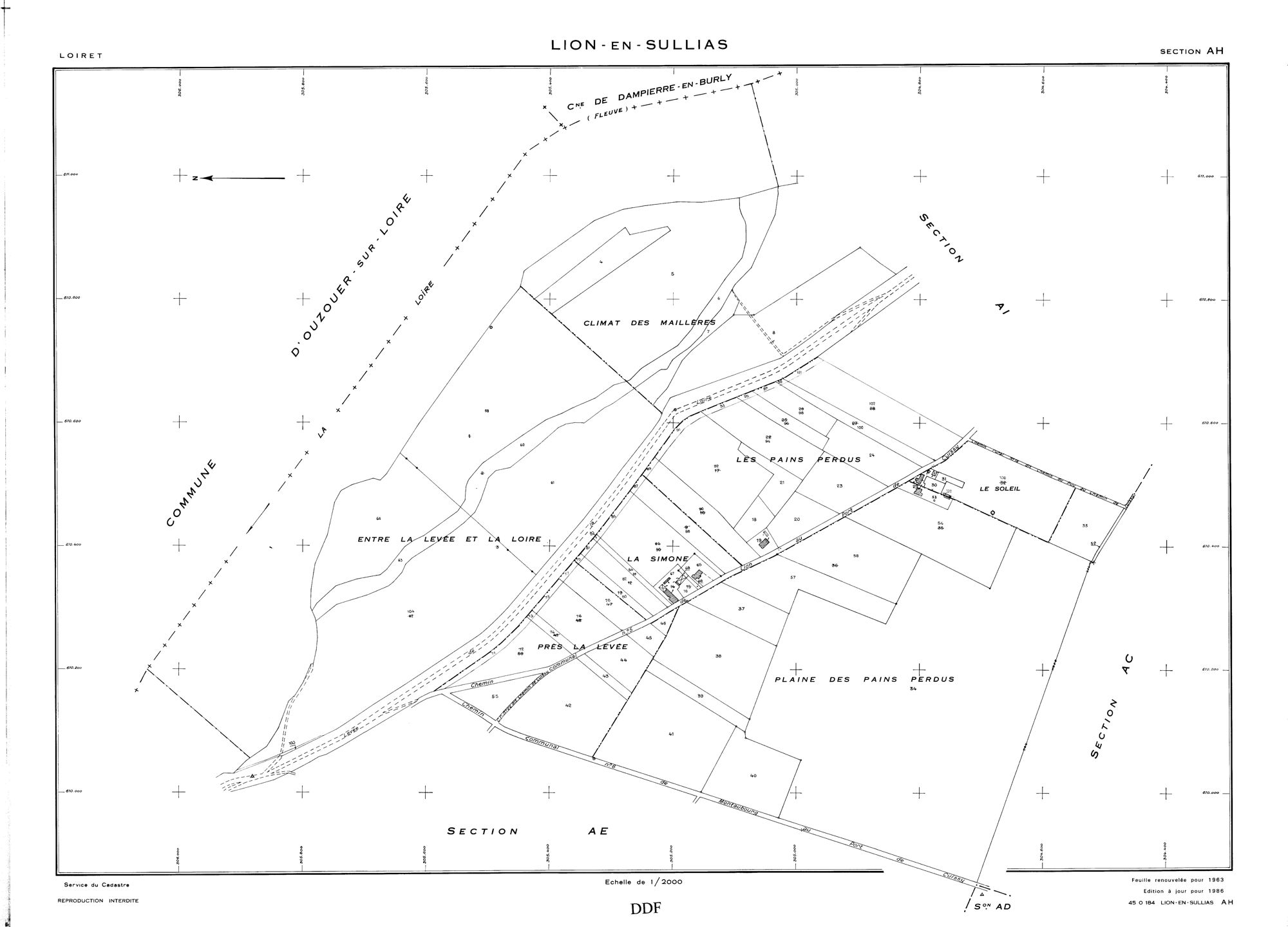 Lion-en-Sullias - Sections