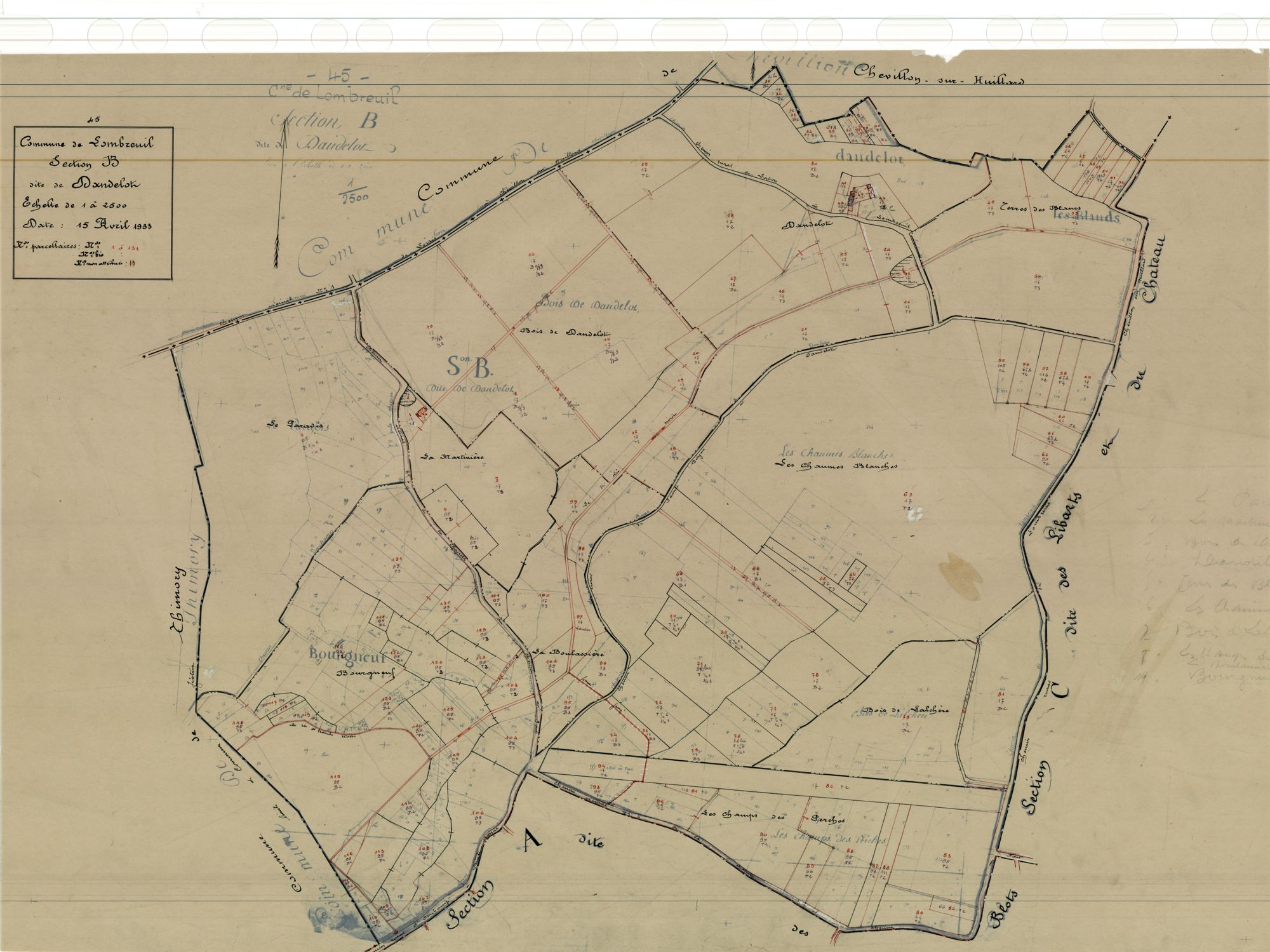 Lombreuil - Sections