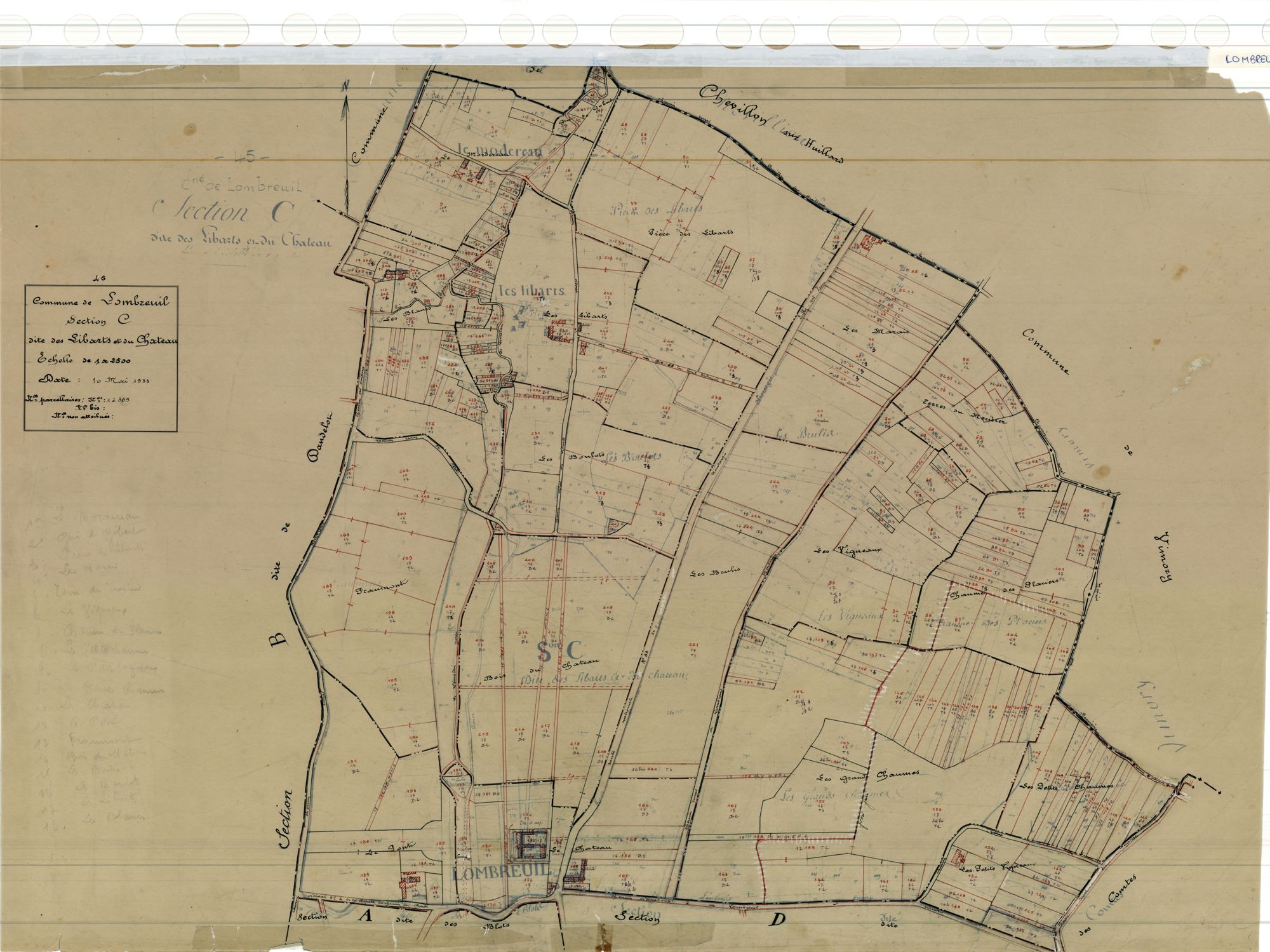 Lombreuil - Sections