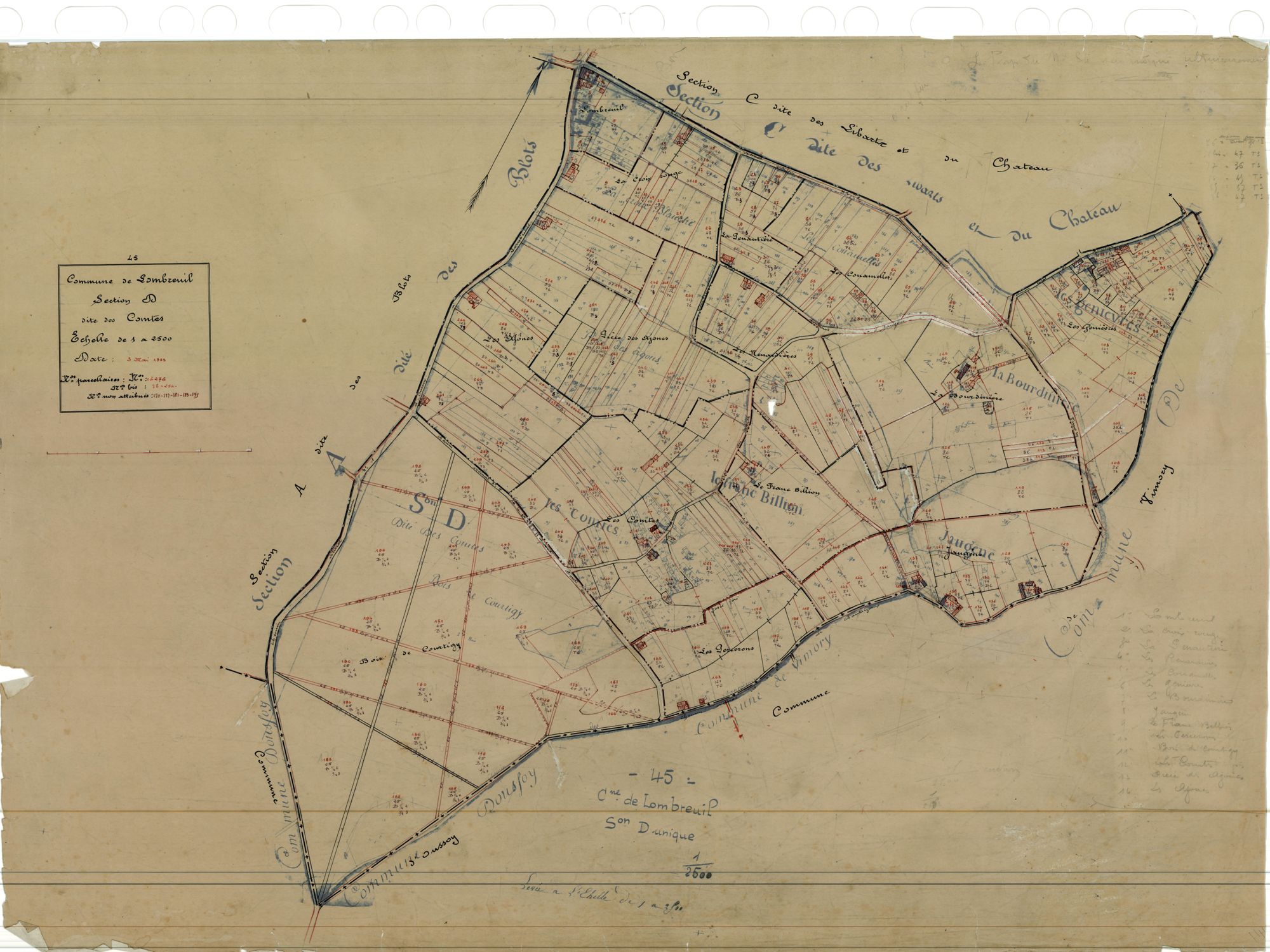 Lombreuil - Sections