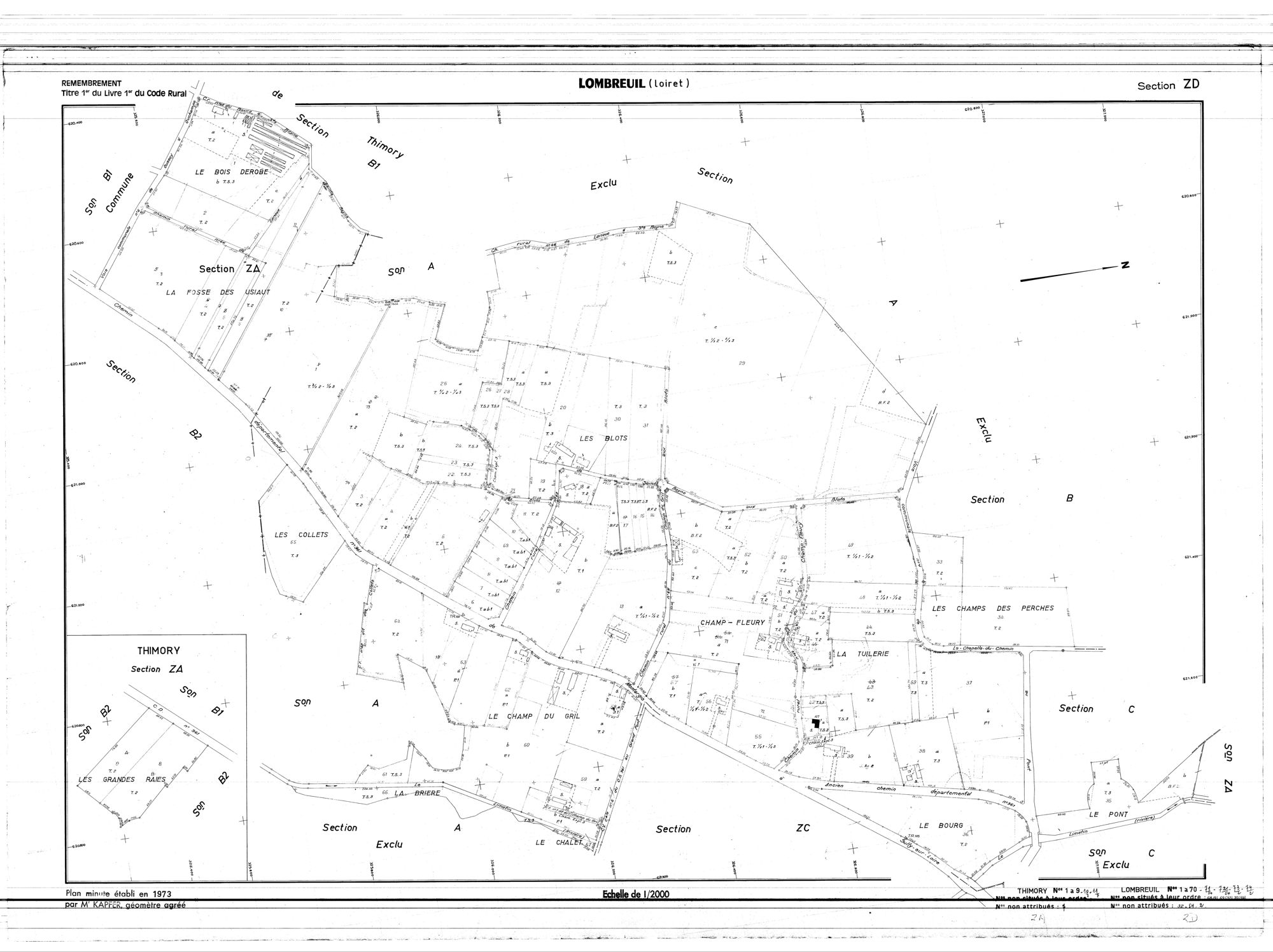 Lombreuil - Sections