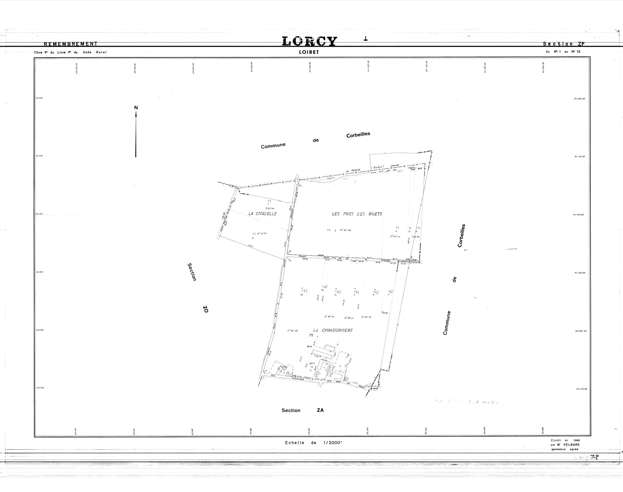 Lorcy - Sections