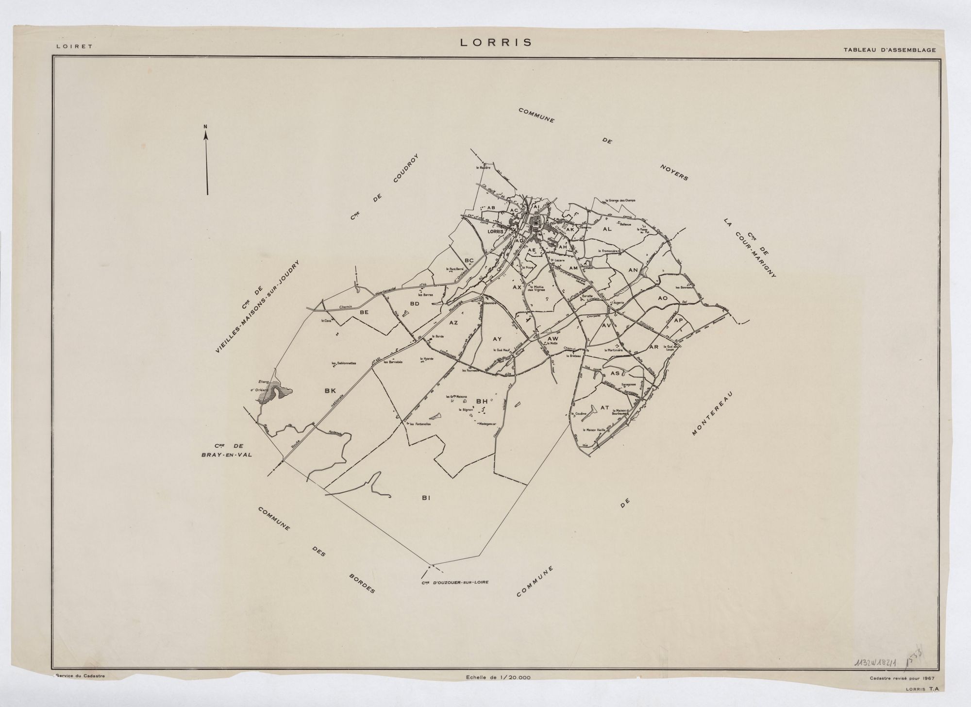Lorris - Tableau d'assemblage
