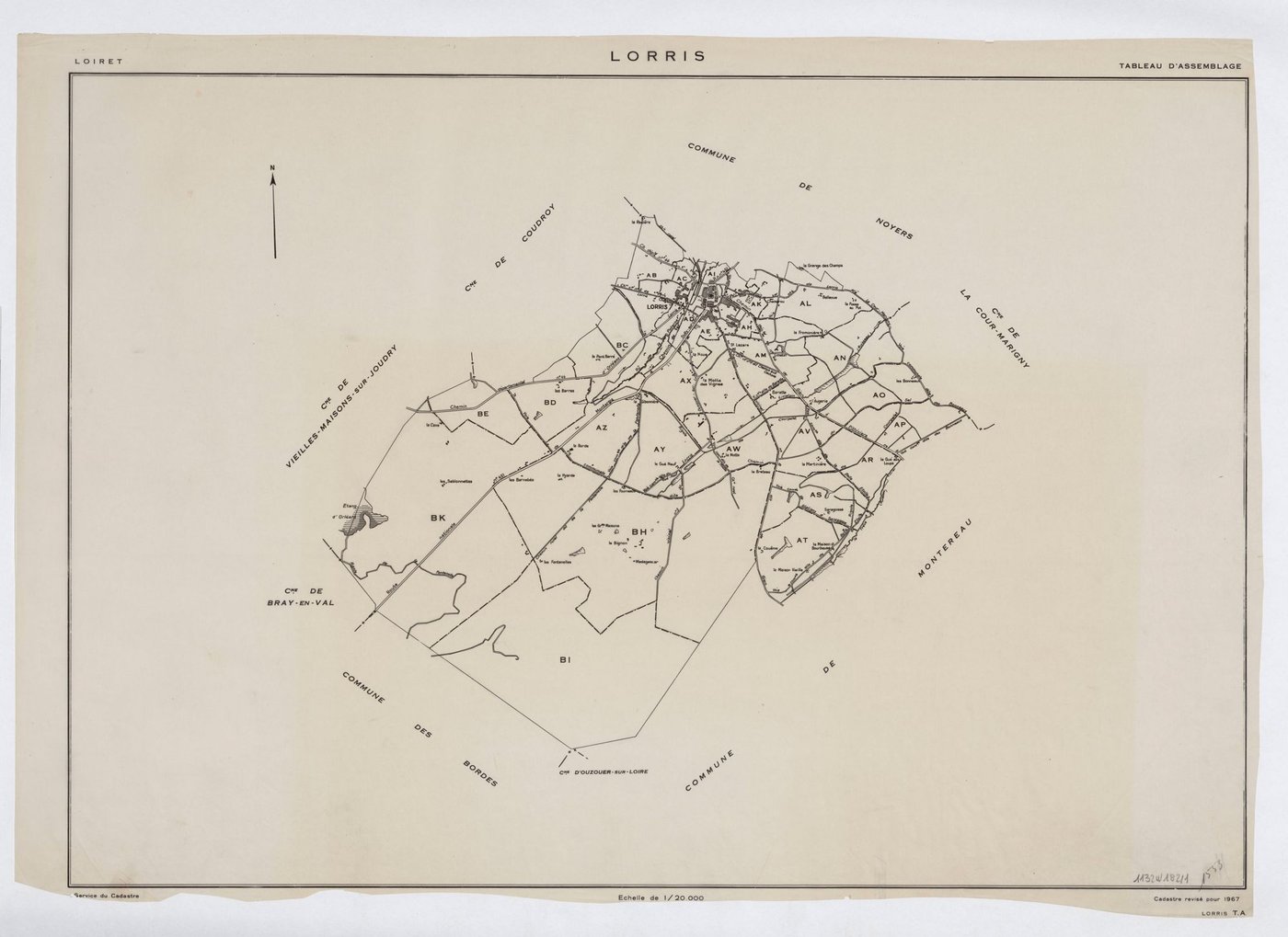 Lorris - Tableau d'assemblage