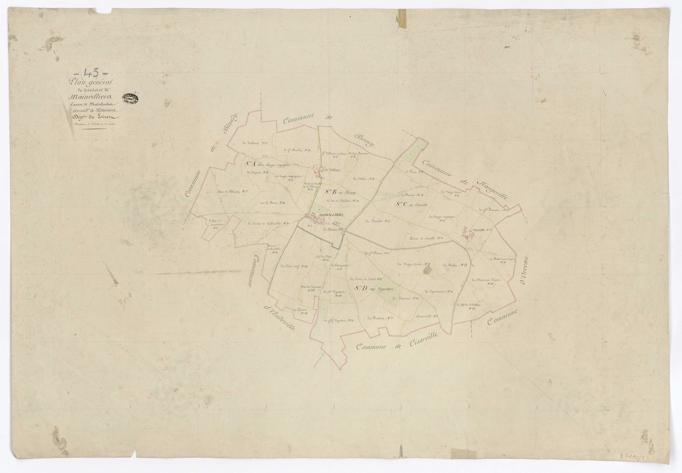 Mainvilliers - Tableau d'assemblage
