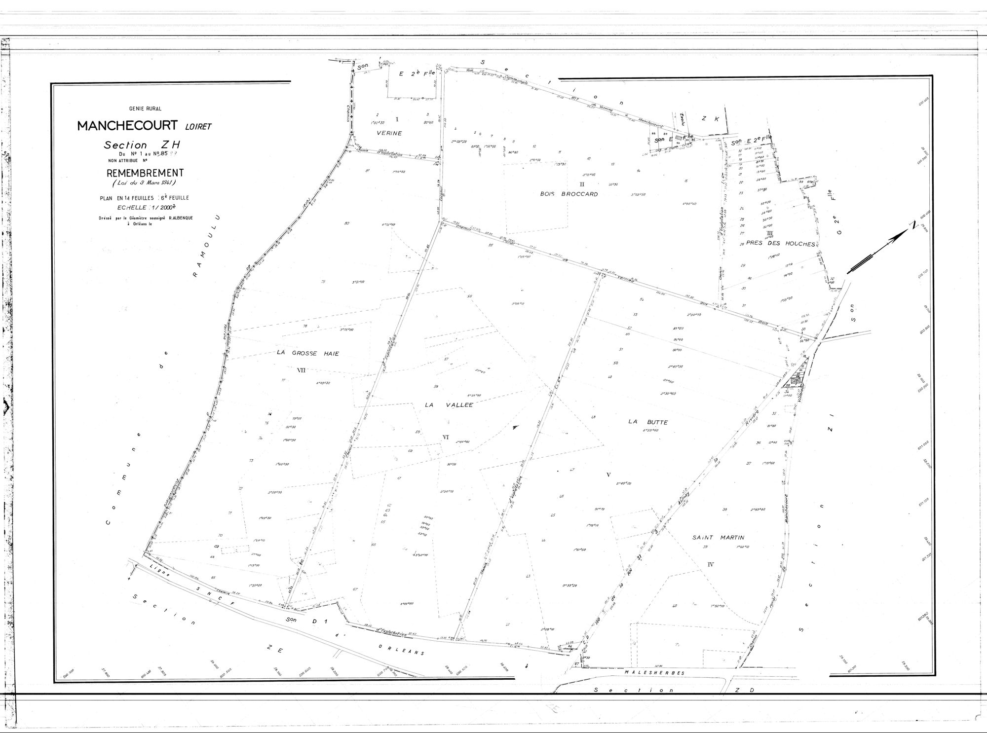 Manchecourt - Sections