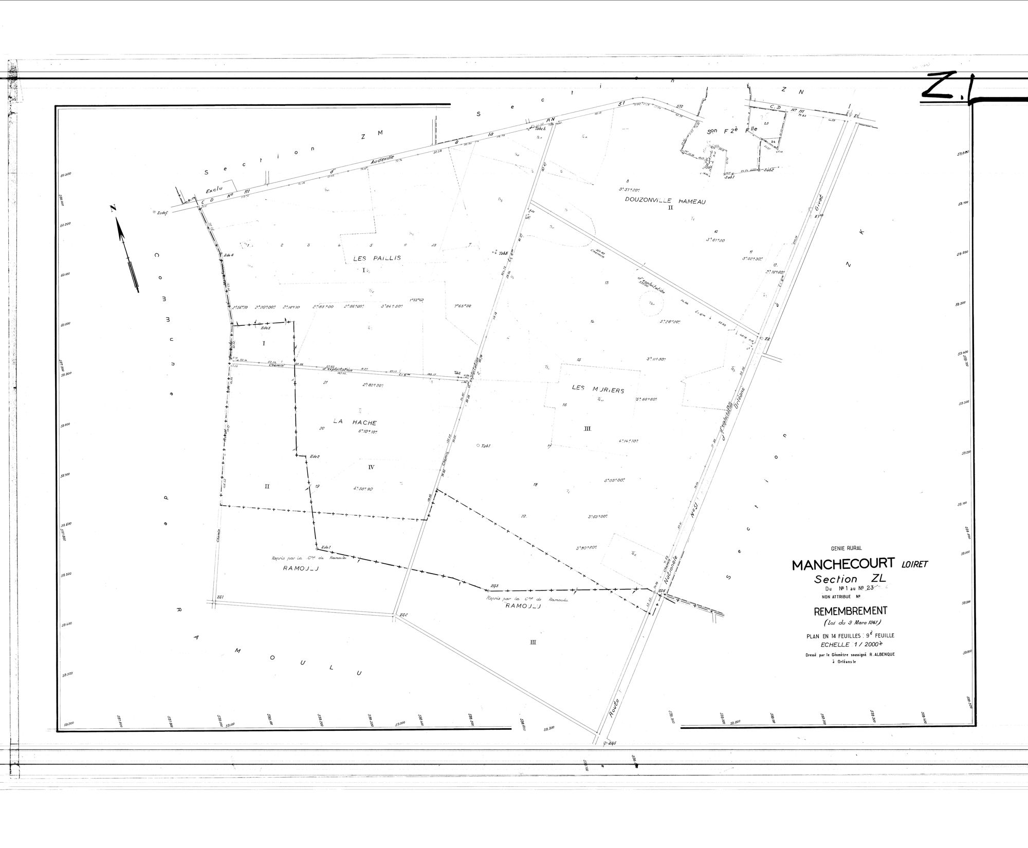 Manchecourt - Sections