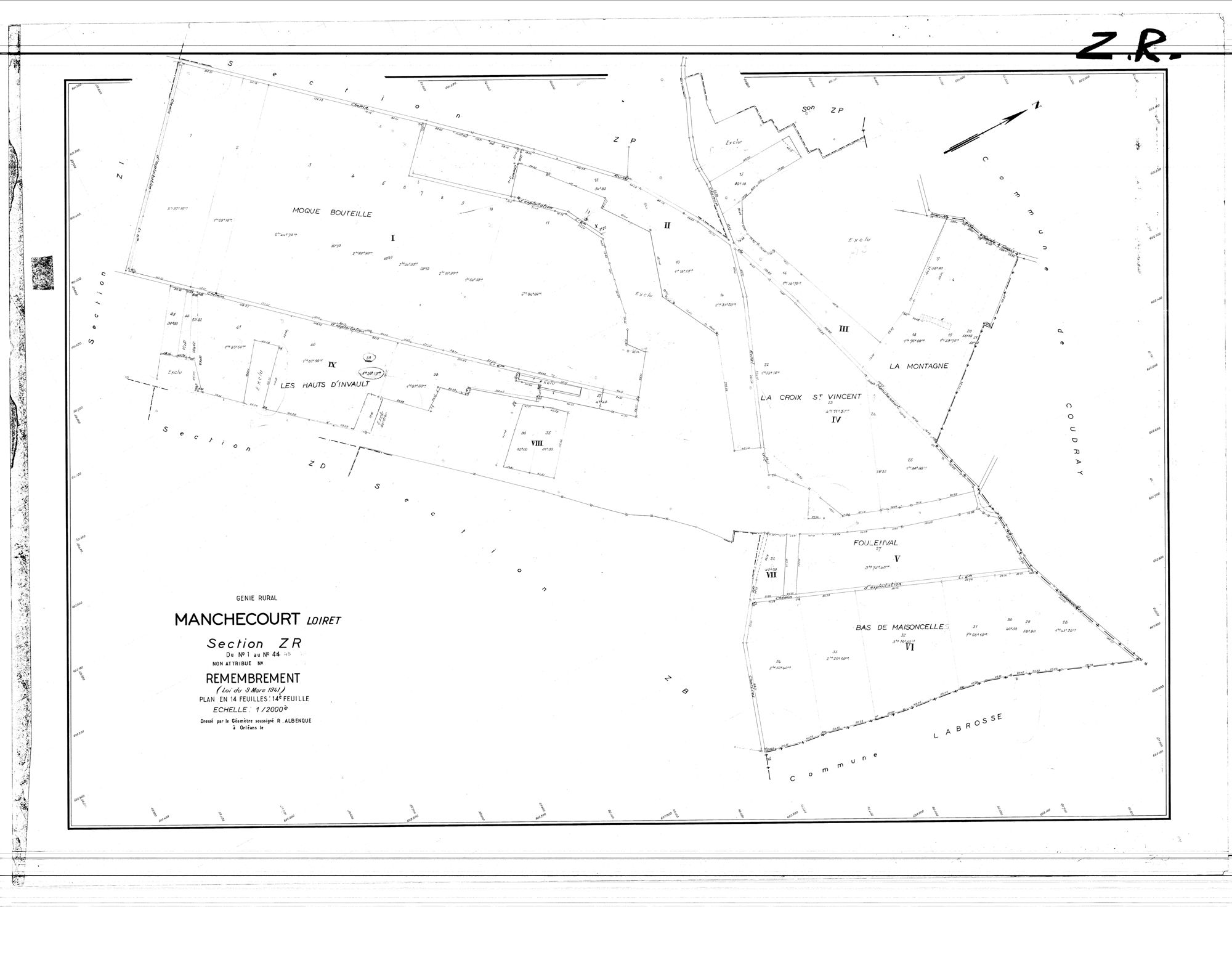 Manchecourt - Sections