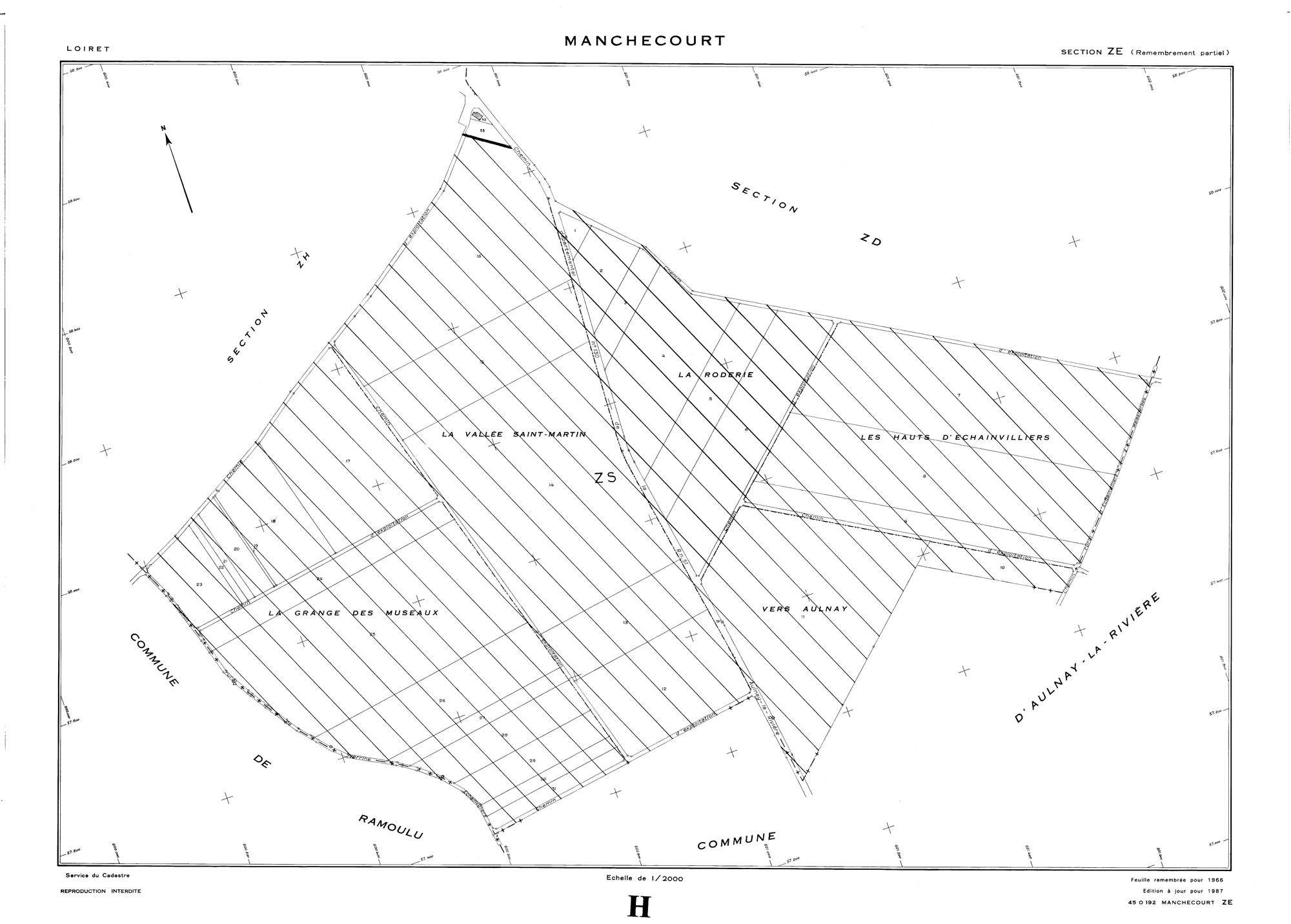 Manchecourt - Sections