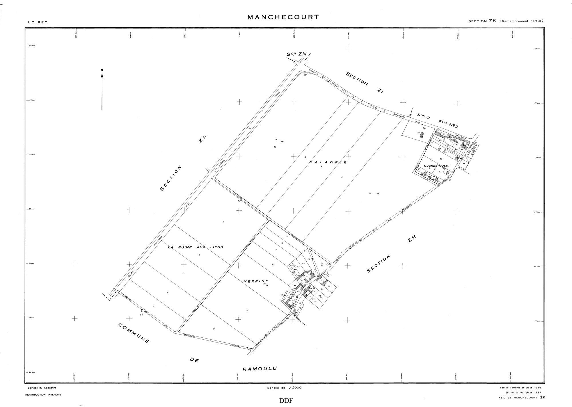 Manchecourt - Sections
