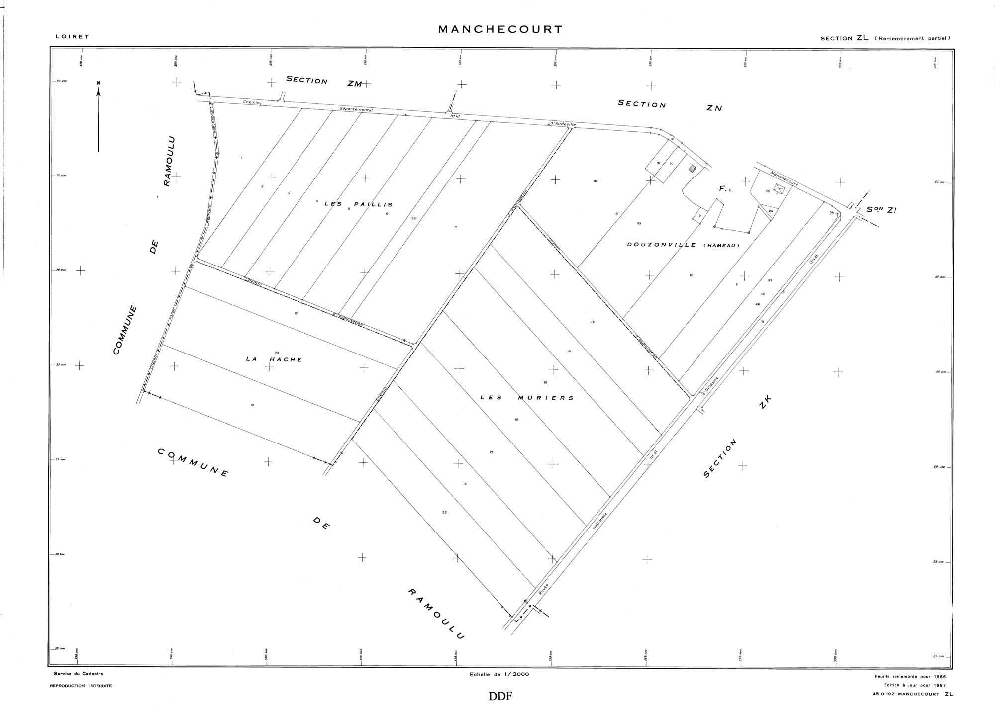 Manchecourt - Sections