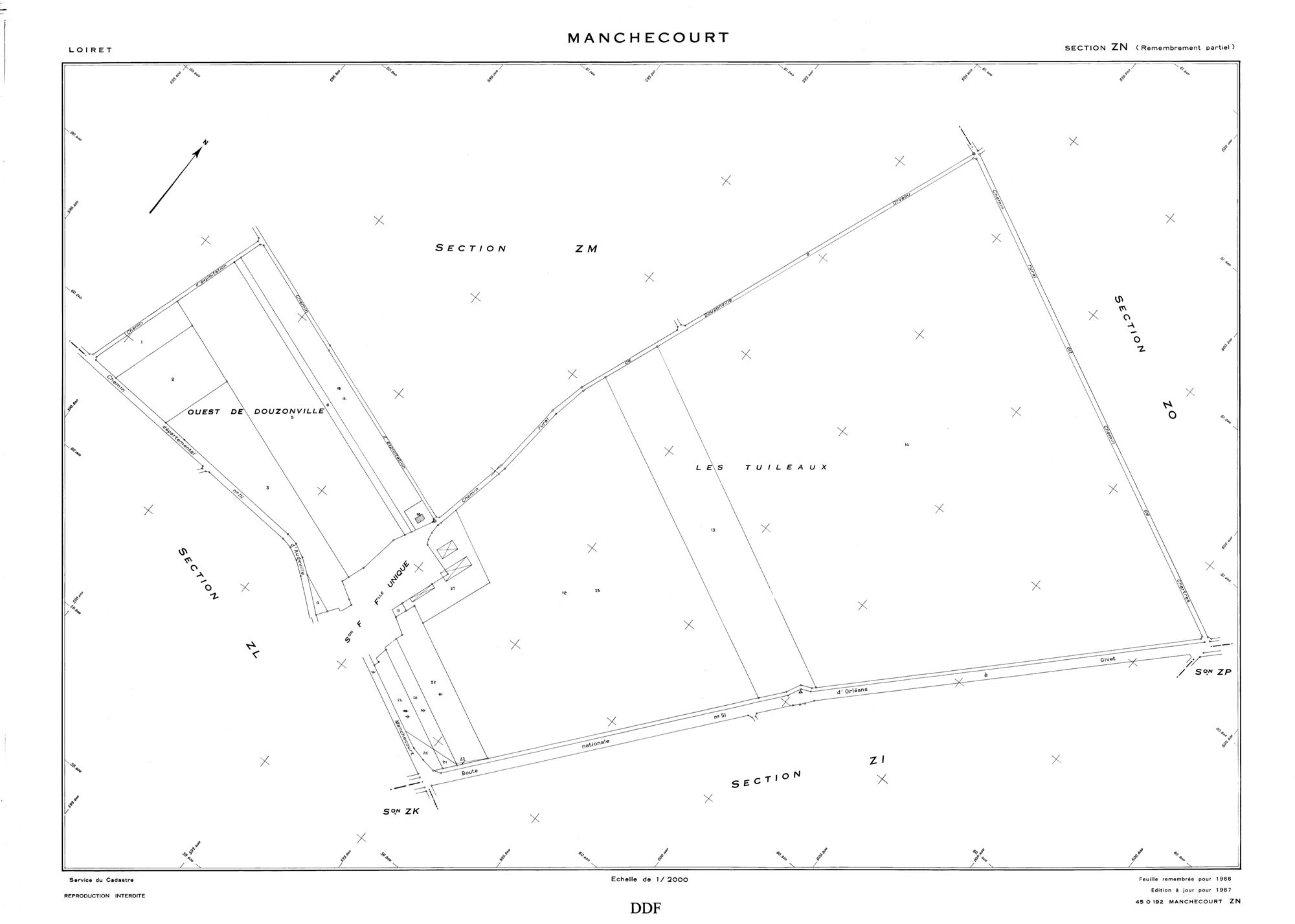Manchecourt - Sections