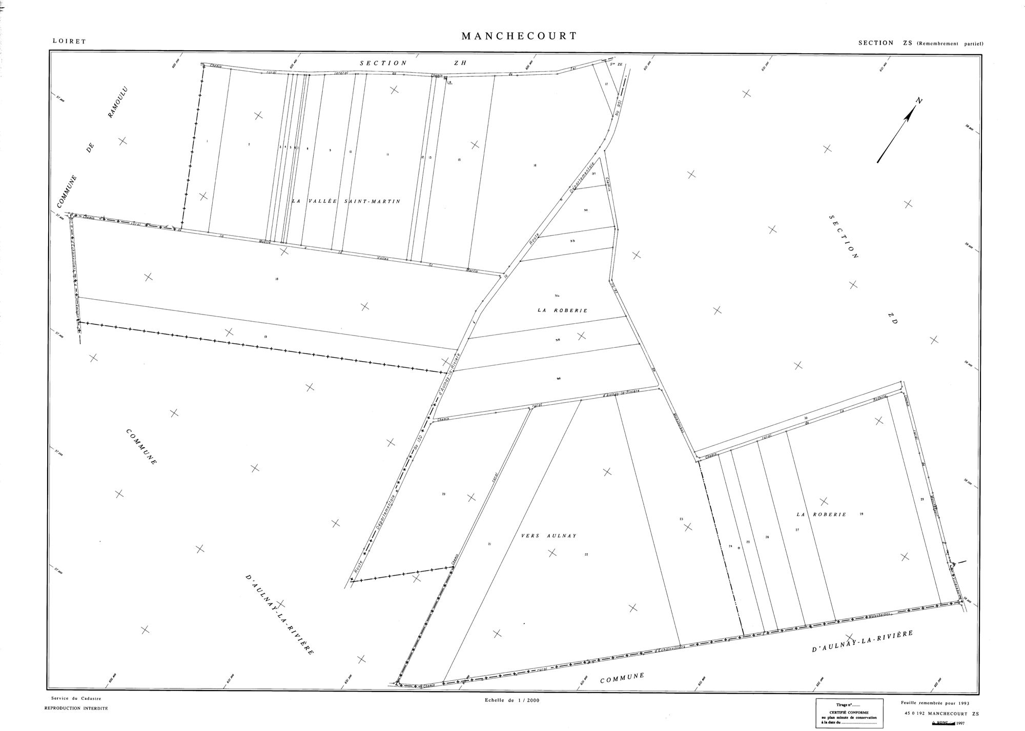 Manchecourt - Sections