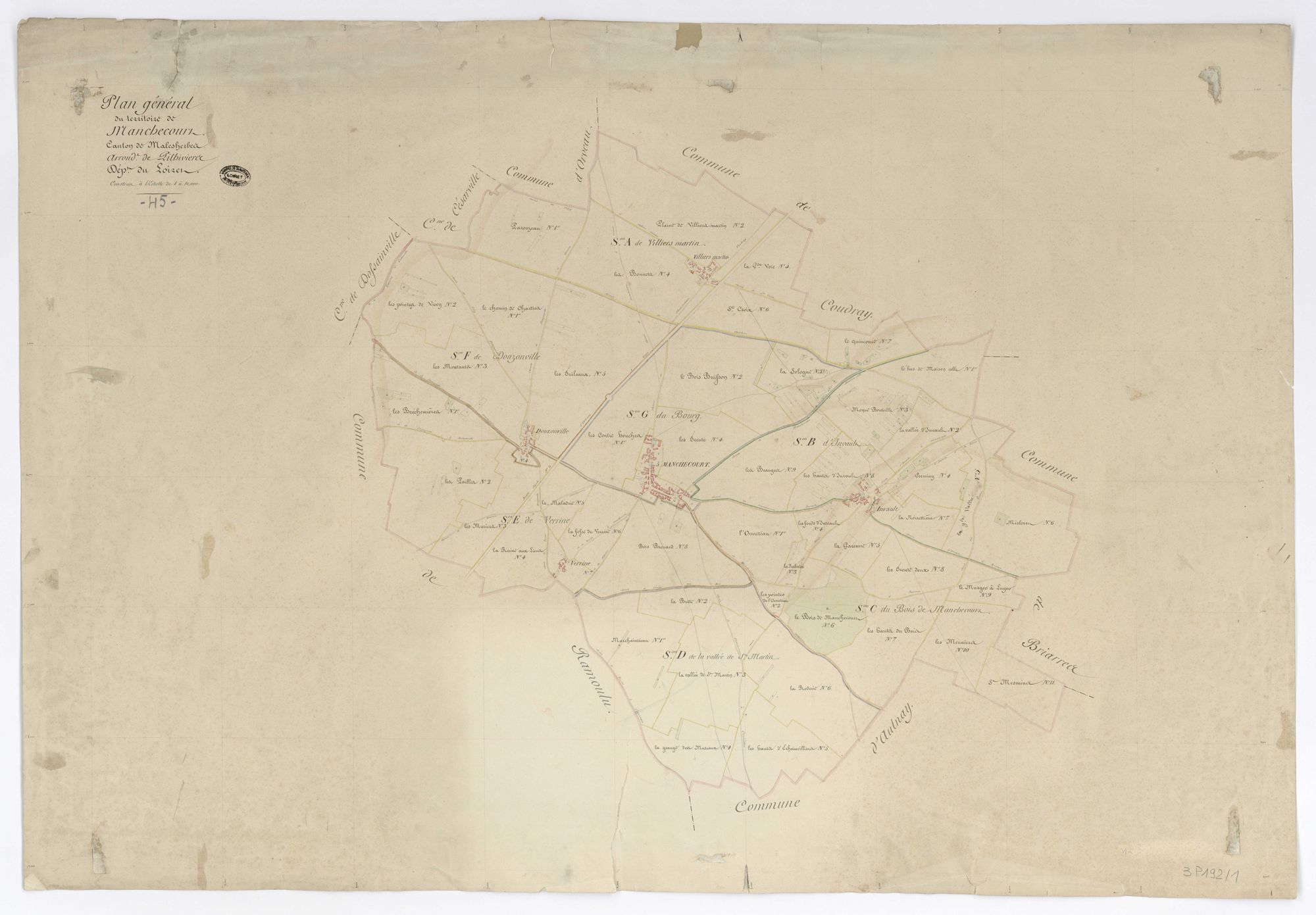 Manchecourt - Tableau d'assemblage