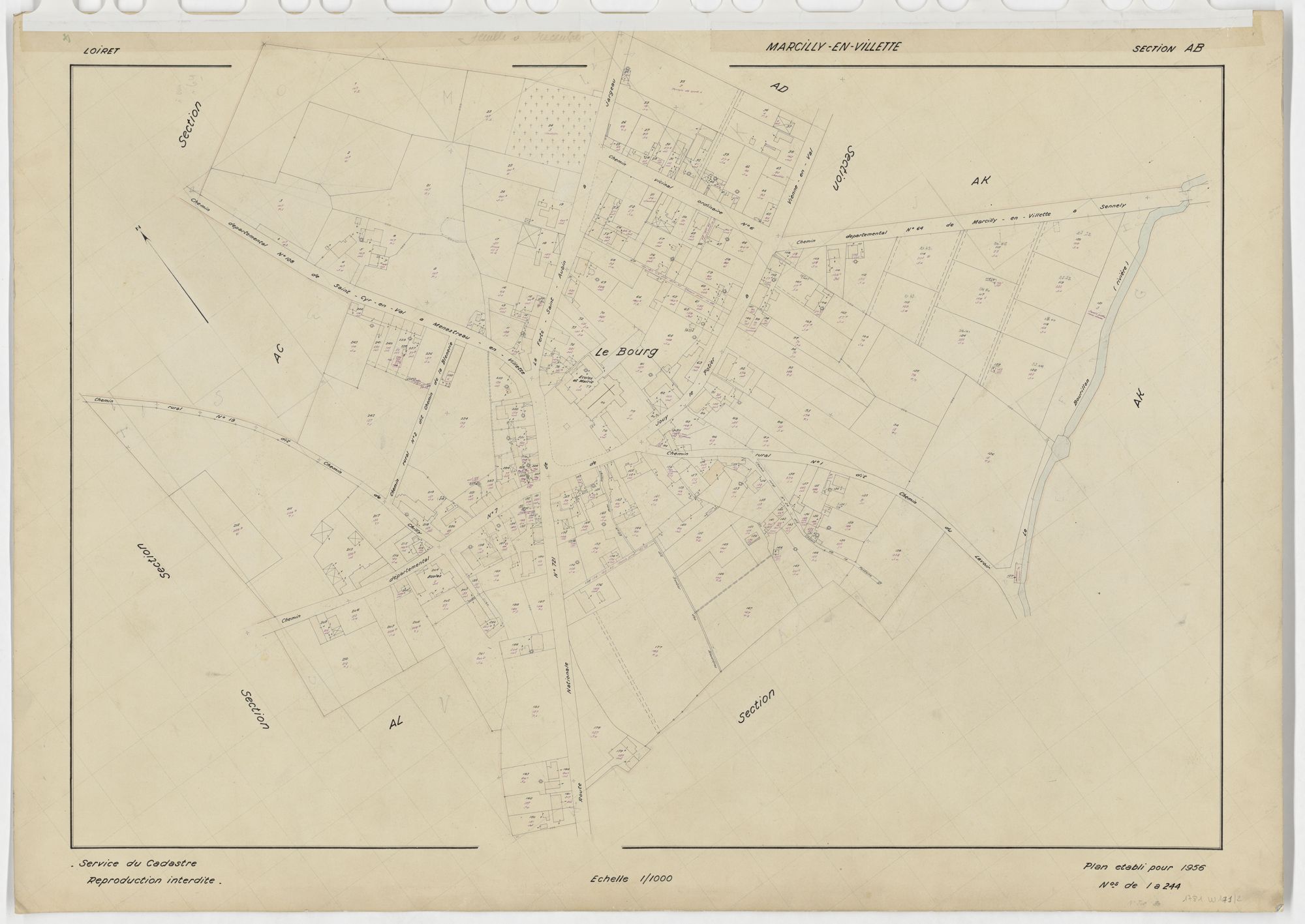 Marcilly-en-Villette - Sections