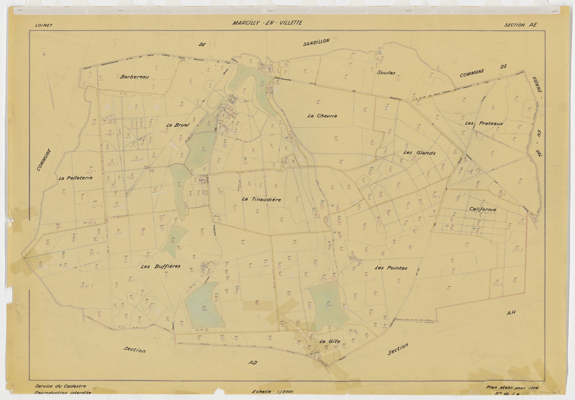 Marcilly-en-Villette - Sections