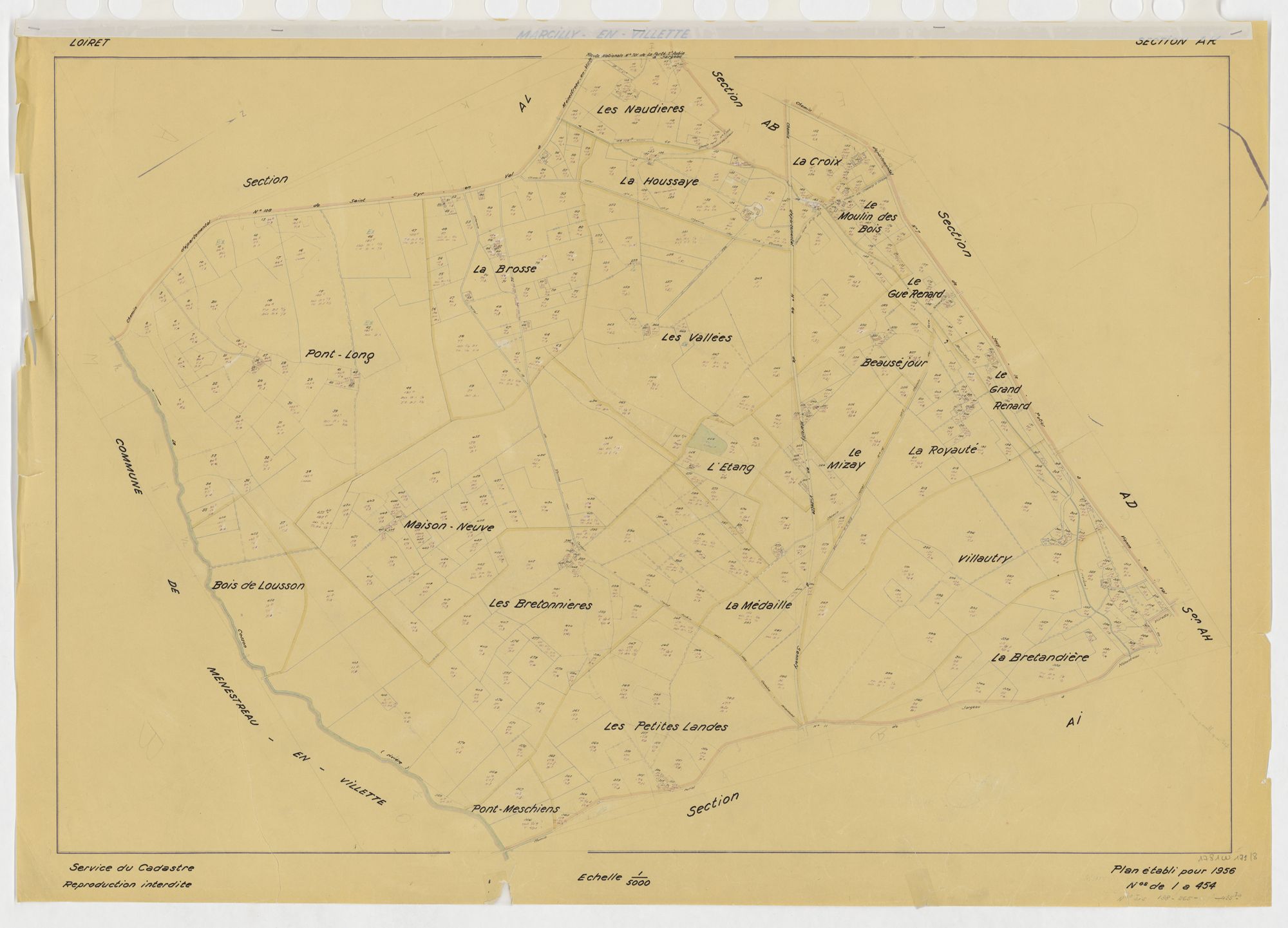 Marcilly-en-Villette - Sections