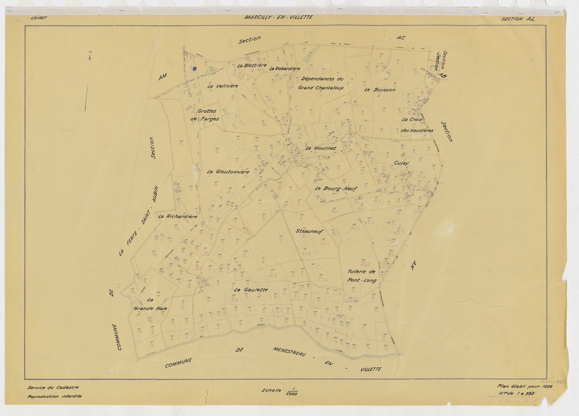 Marcilly-en-Villette - Sections