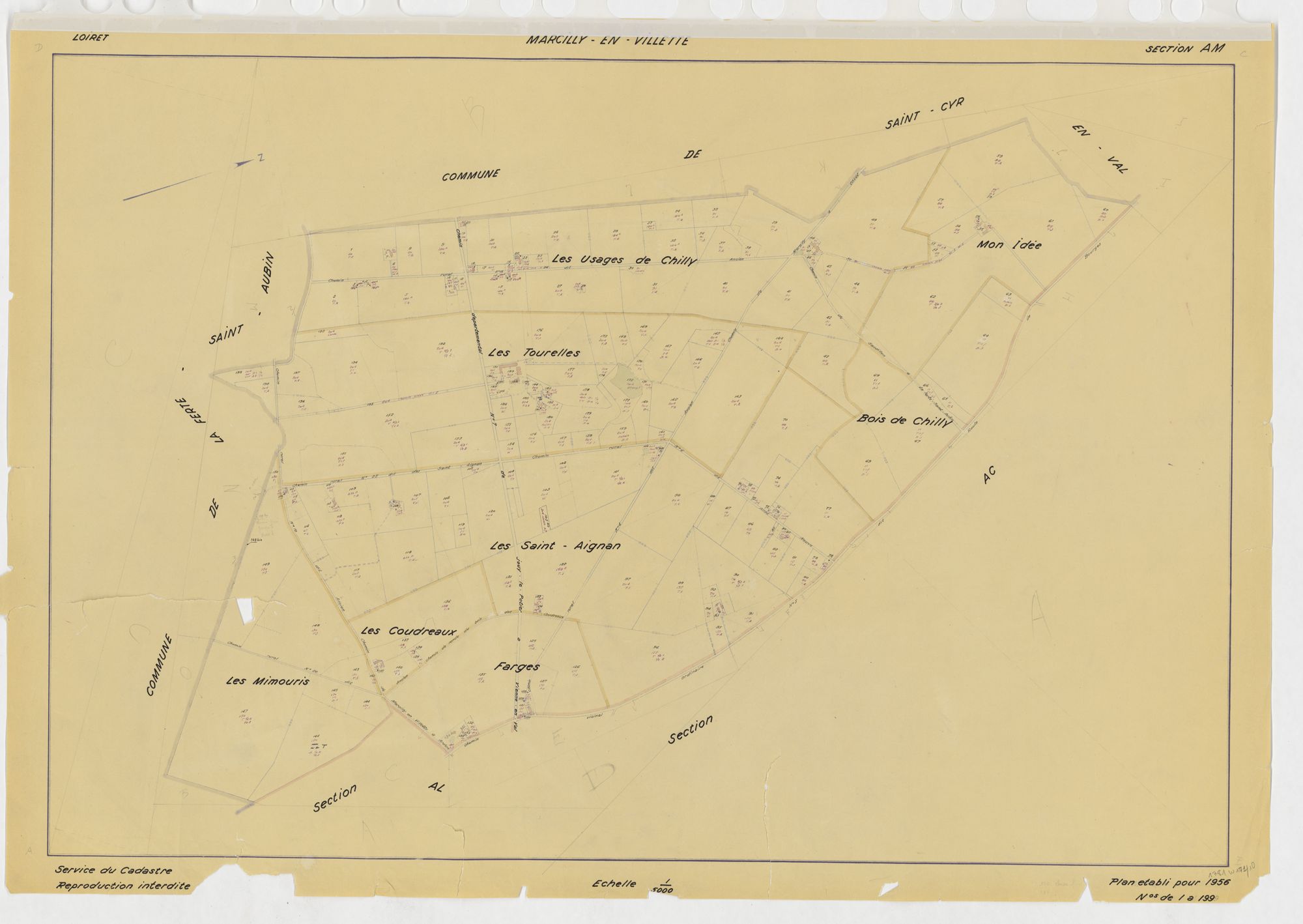 Marcilly-en-Villette - Sections