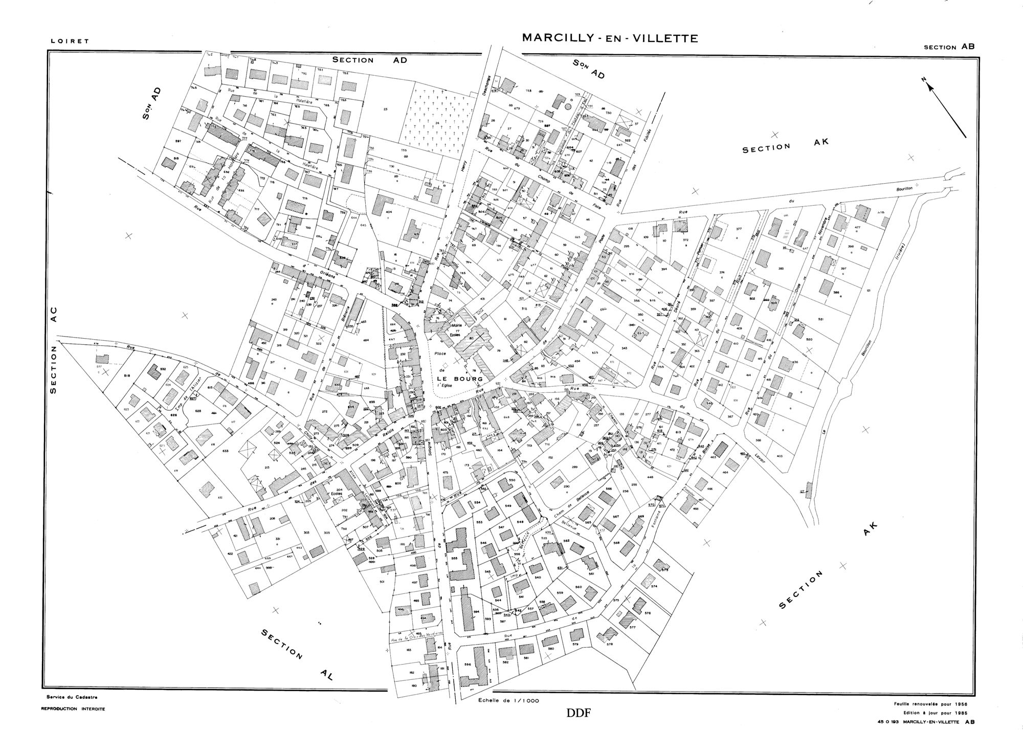 Marcilly-en-Villette - Sections