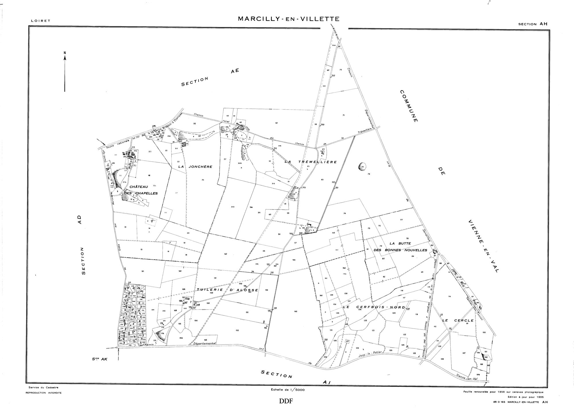 Marcilly-en-Villette - Sections