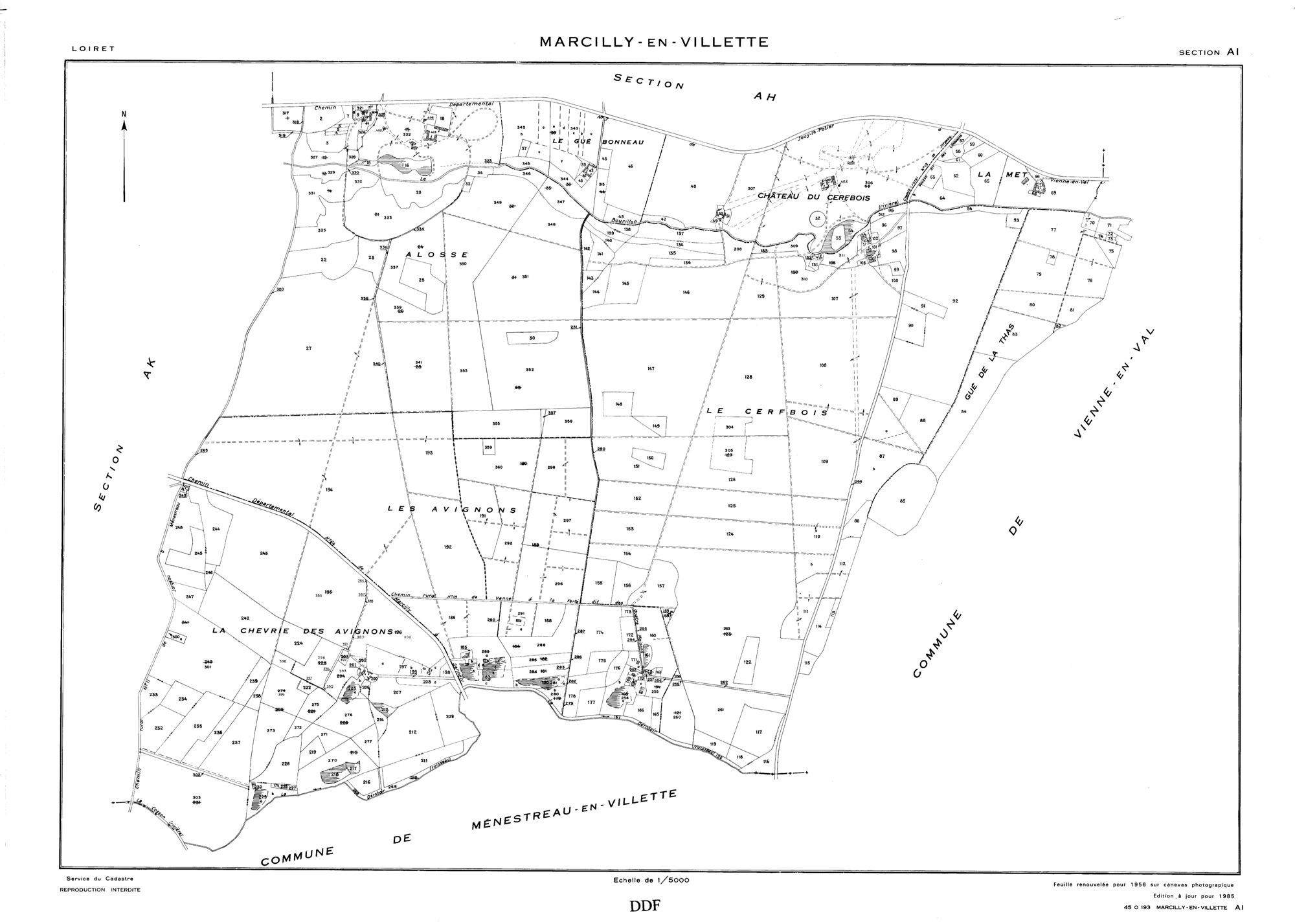 Marcilly-en-Villette - Sections