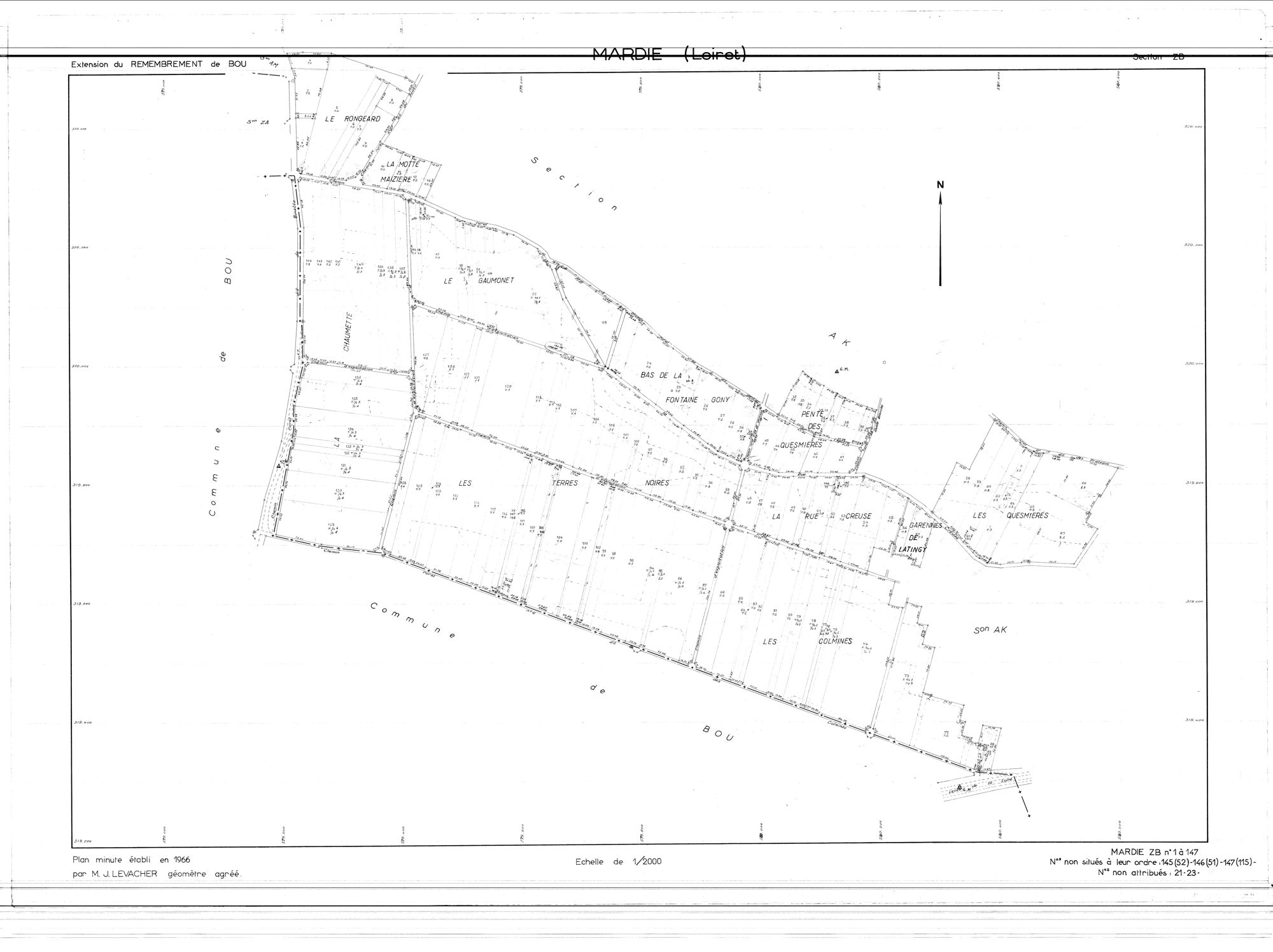Mardié - Sections