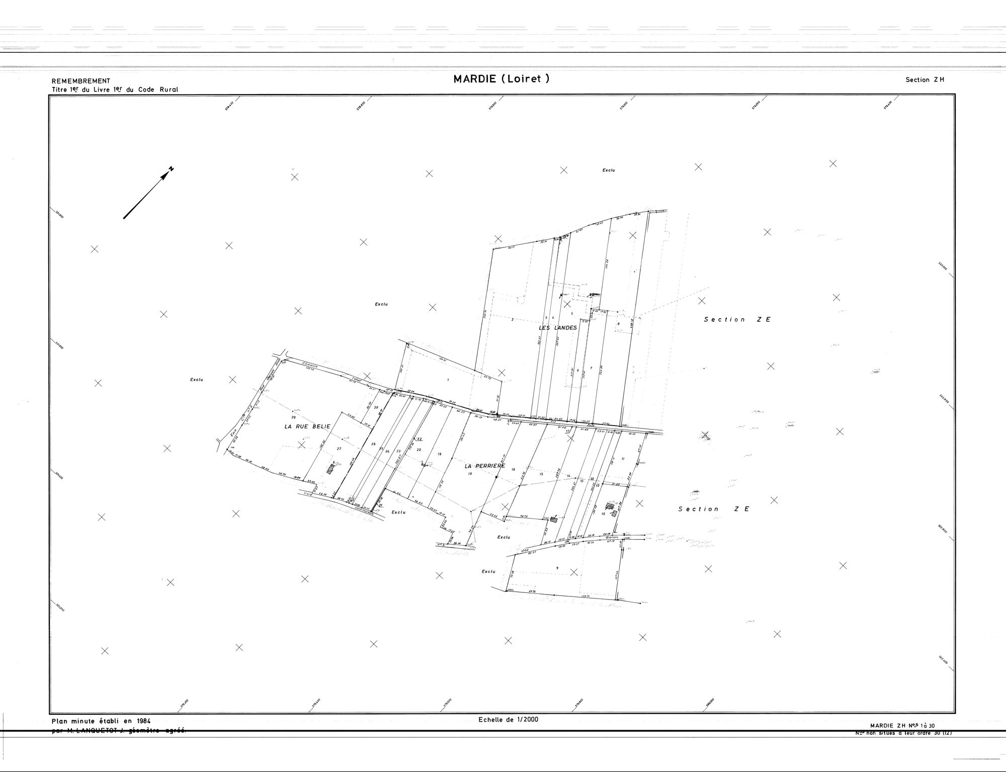 Mardié - Sections