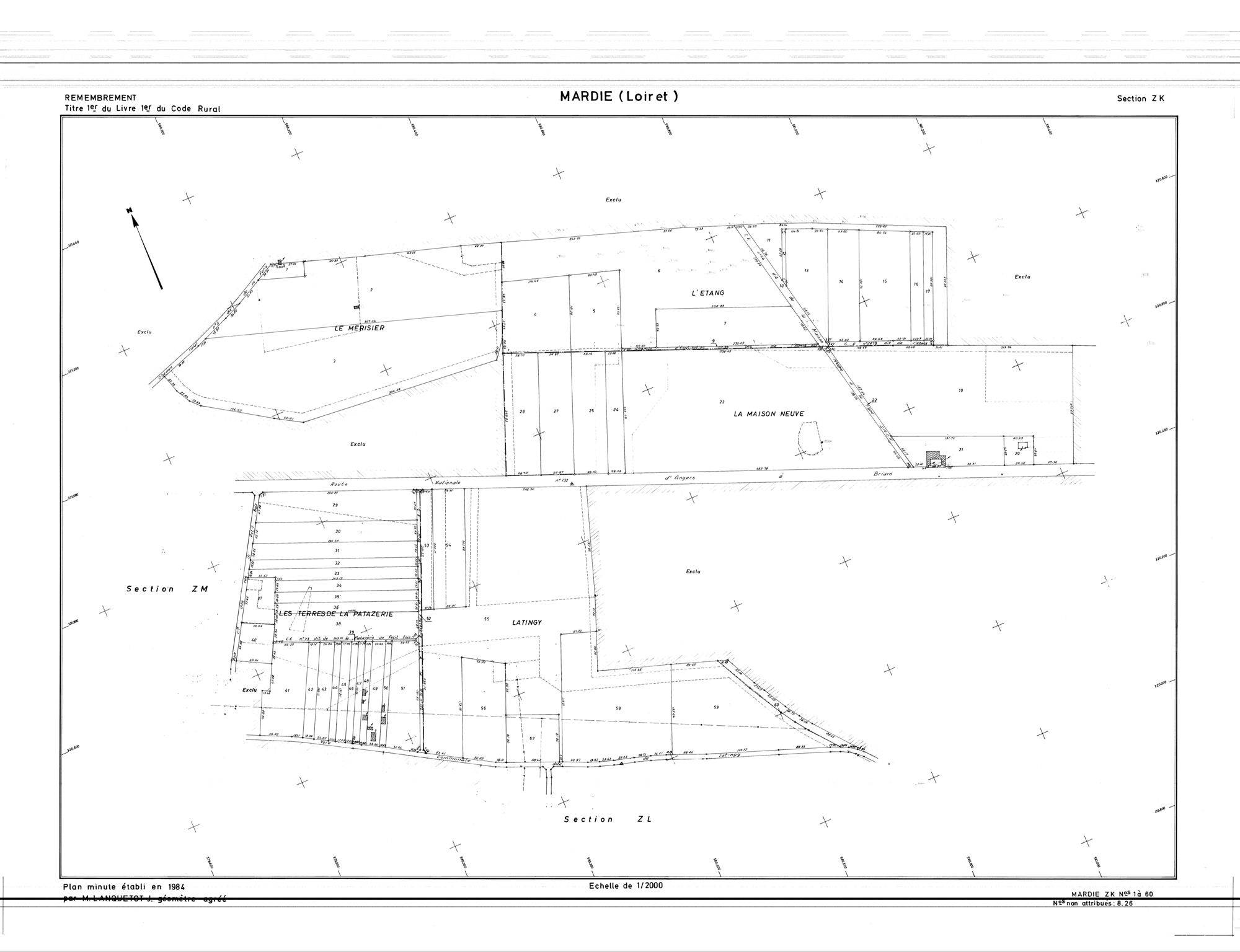 Mardié - Sections
