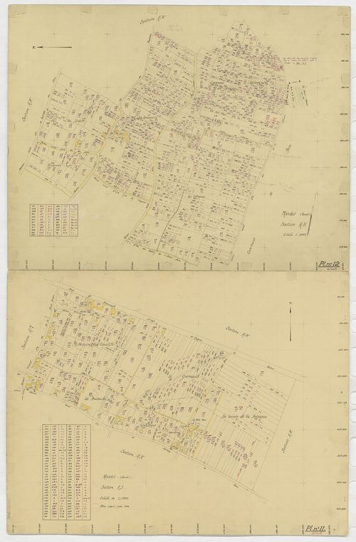 Mardié - Sections