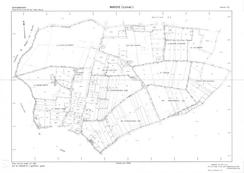 Mardié - Sections