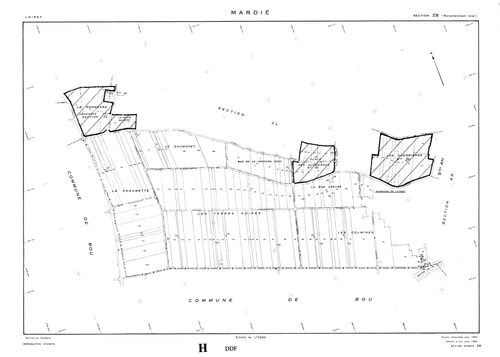 Mardié - Sections