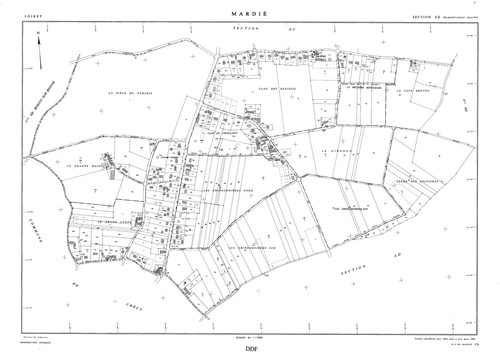 Mardié - Sections