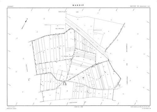 Mardié - Sections