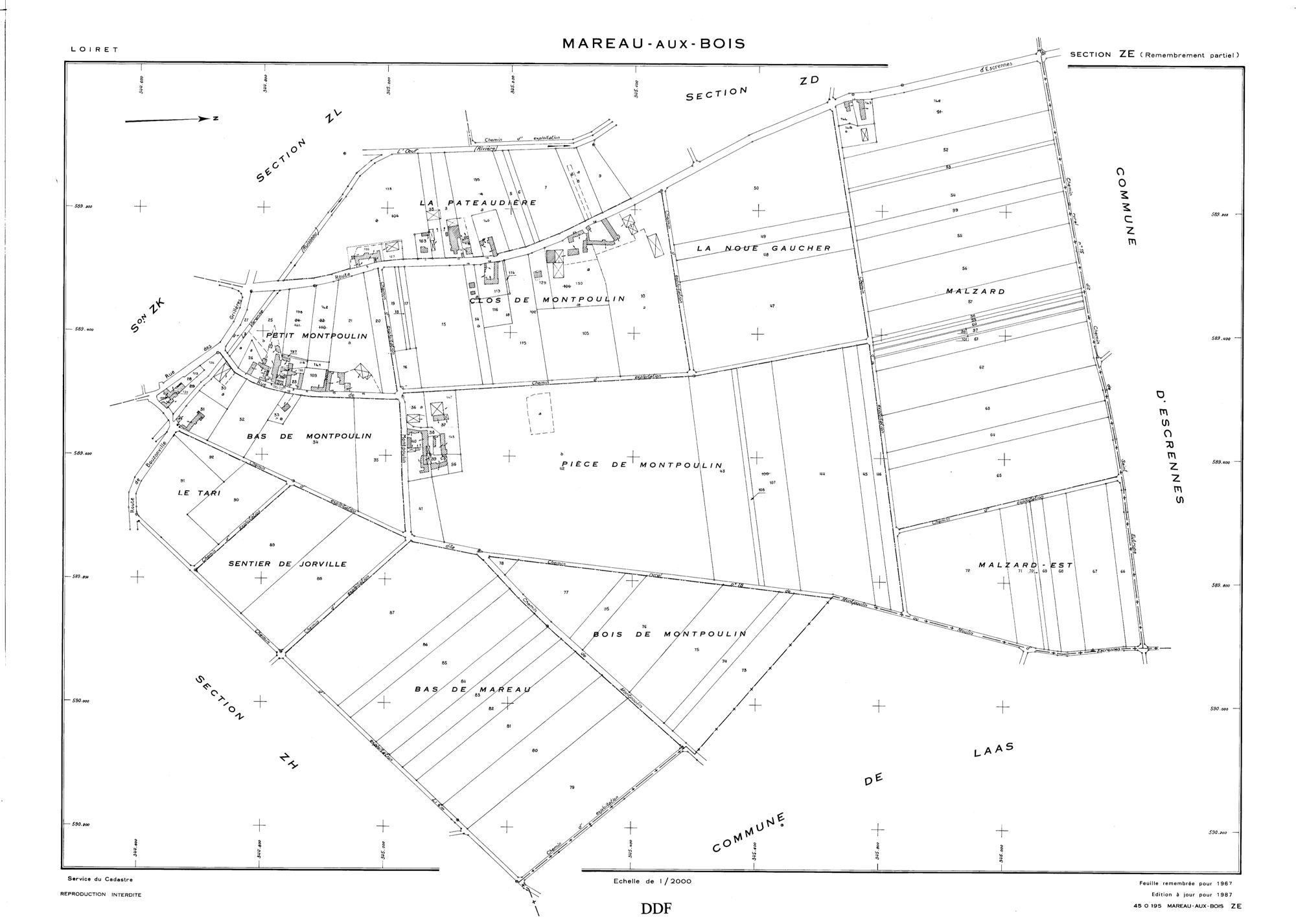 Mareau-aux-Bois - Sections