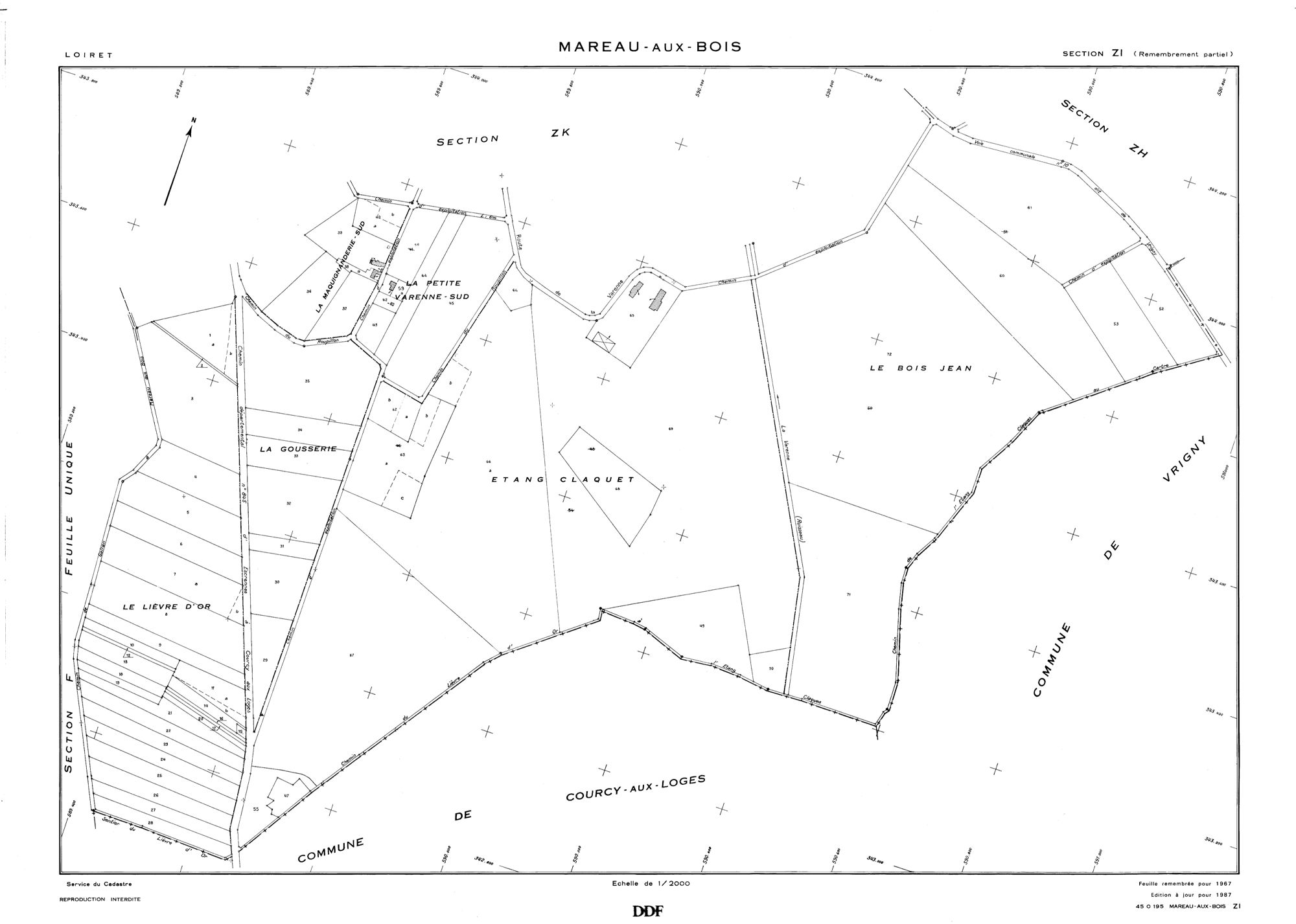 Mareau-aux-Bois - Sections