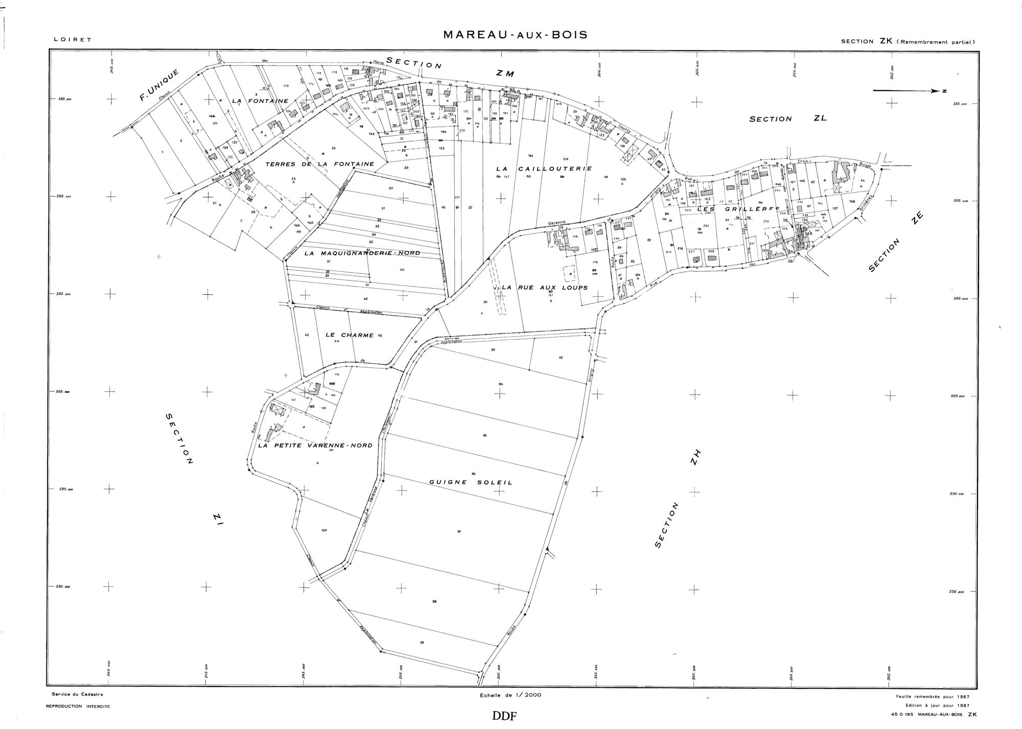 Mareau-aux-Bois - Sections