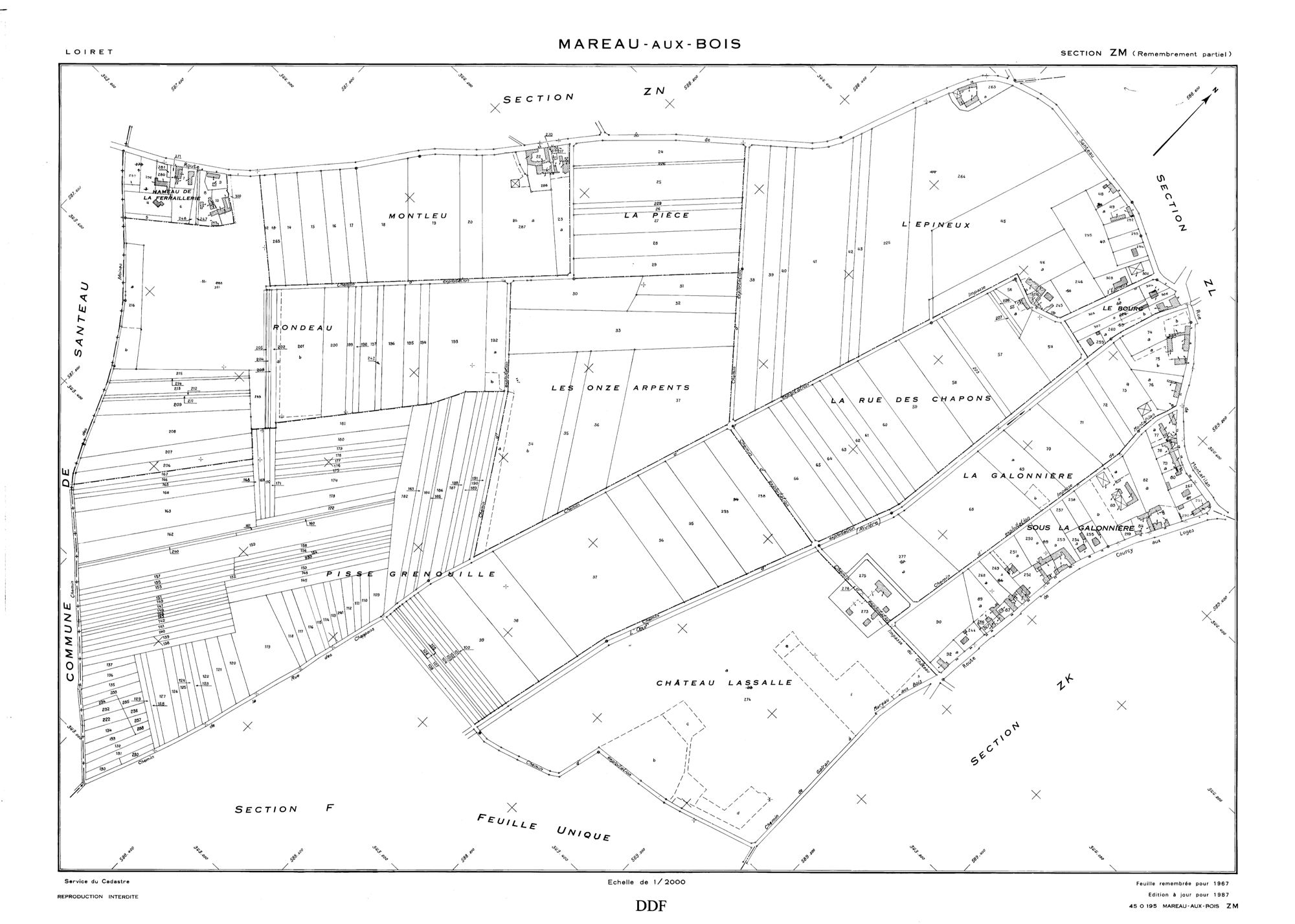 Mareau-aux-Bois - Sections