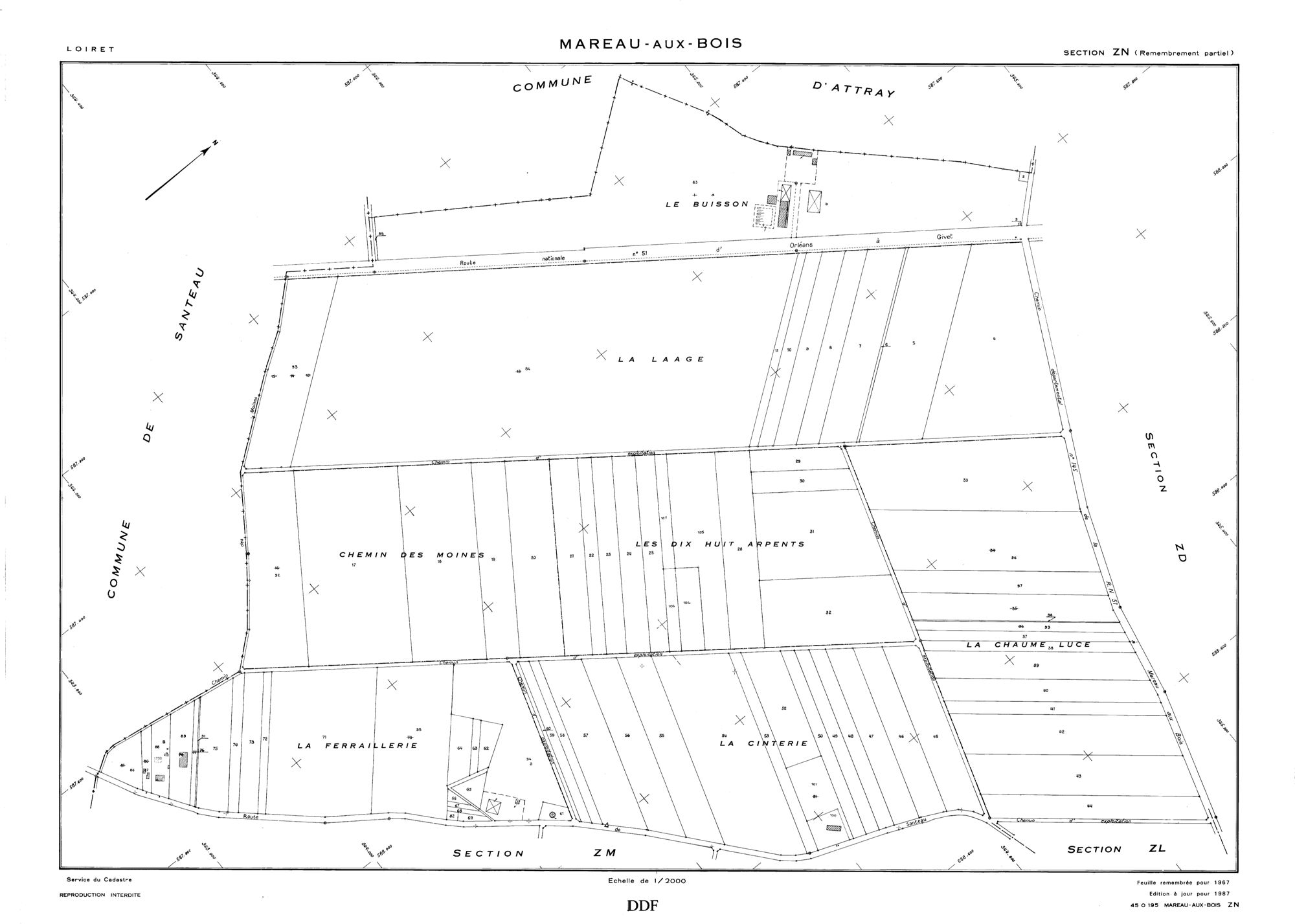 Mareau-aux-Bois - Sections