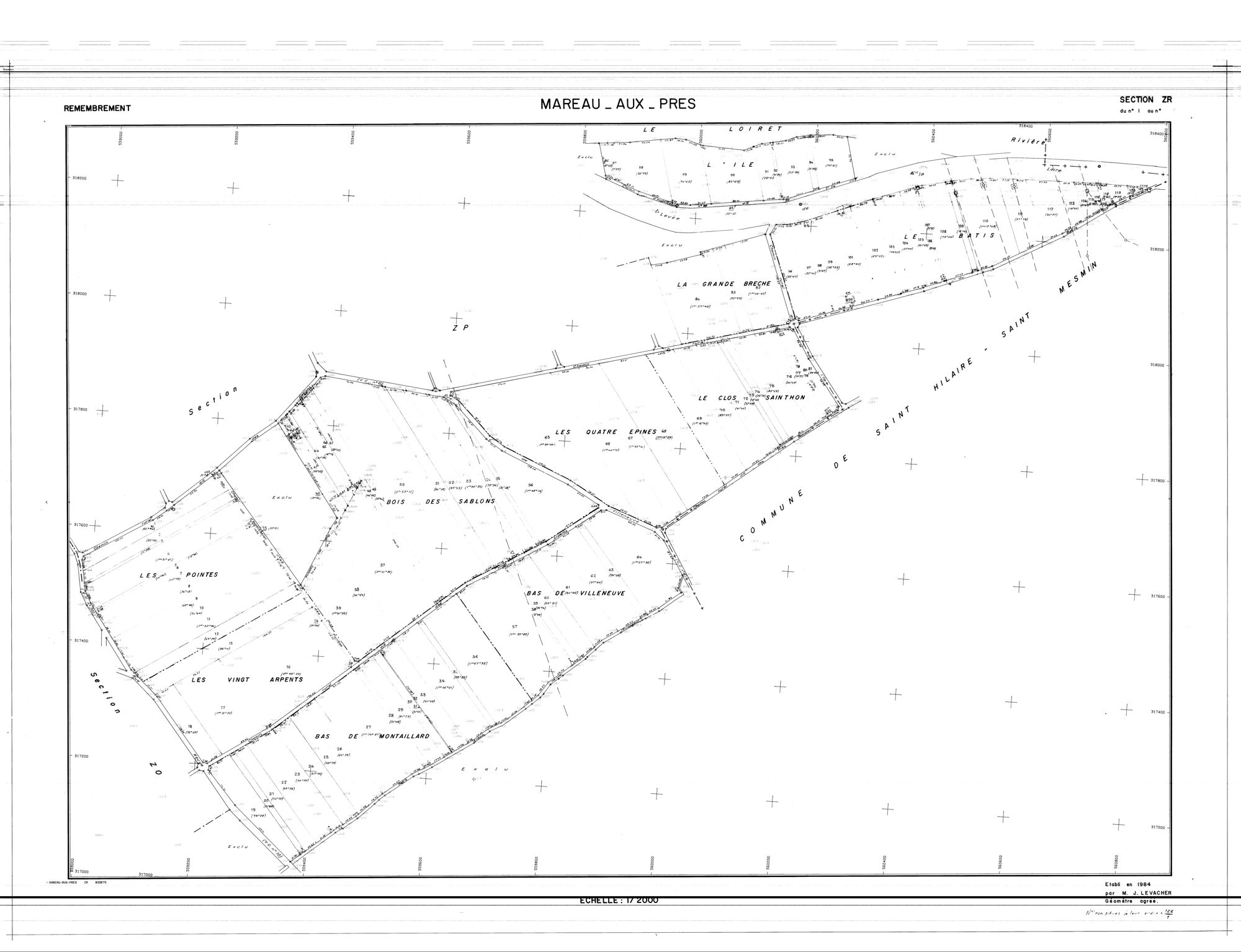 Mareau-aux-Prés - Sections