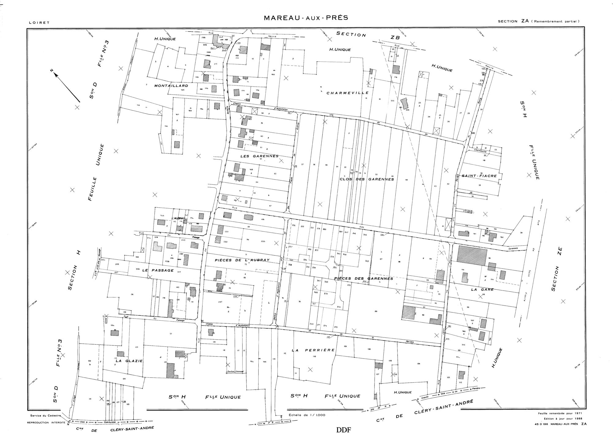 Mareau-aux-Prés - Sections