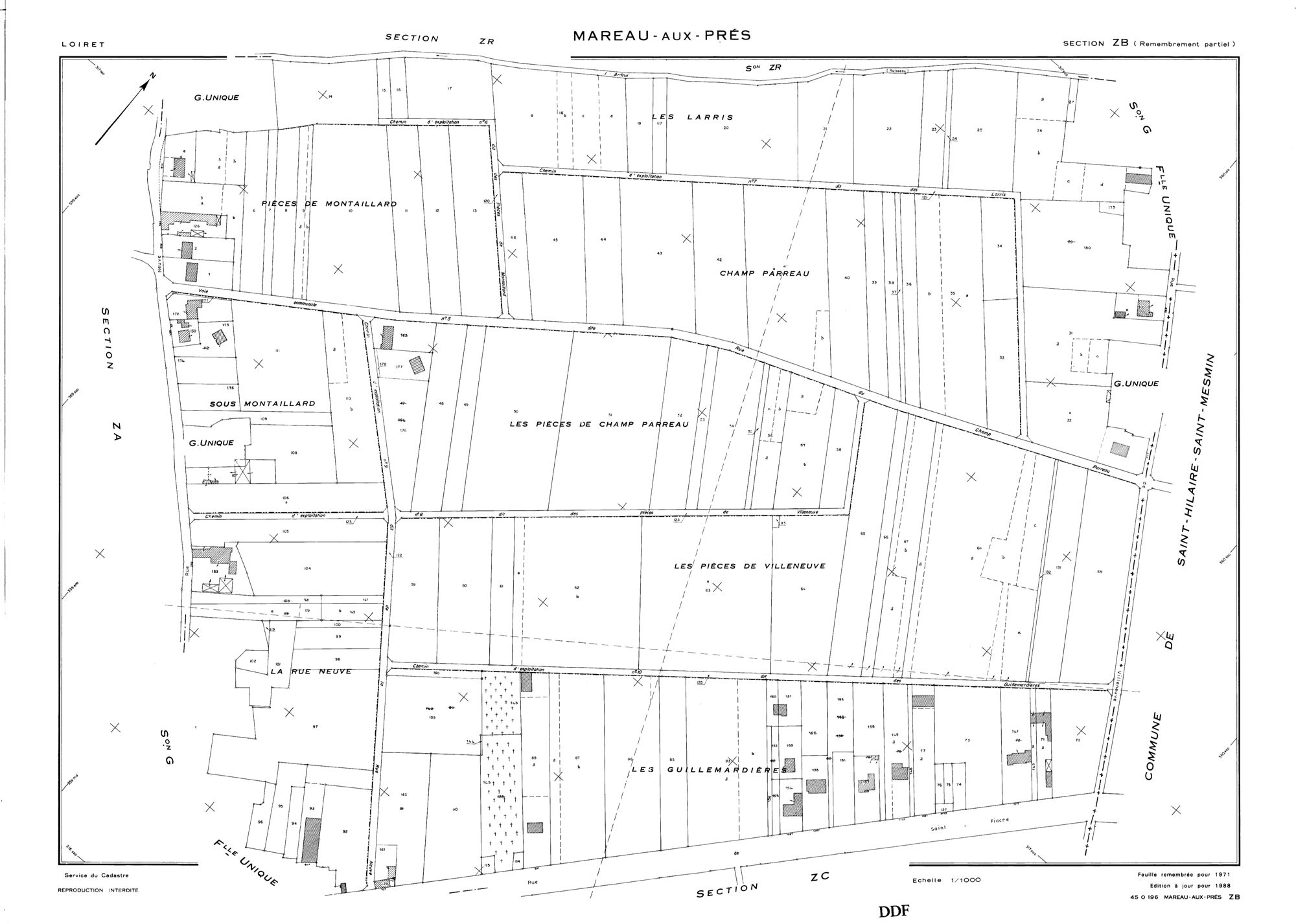 Mareau-aux-Prés - Sections