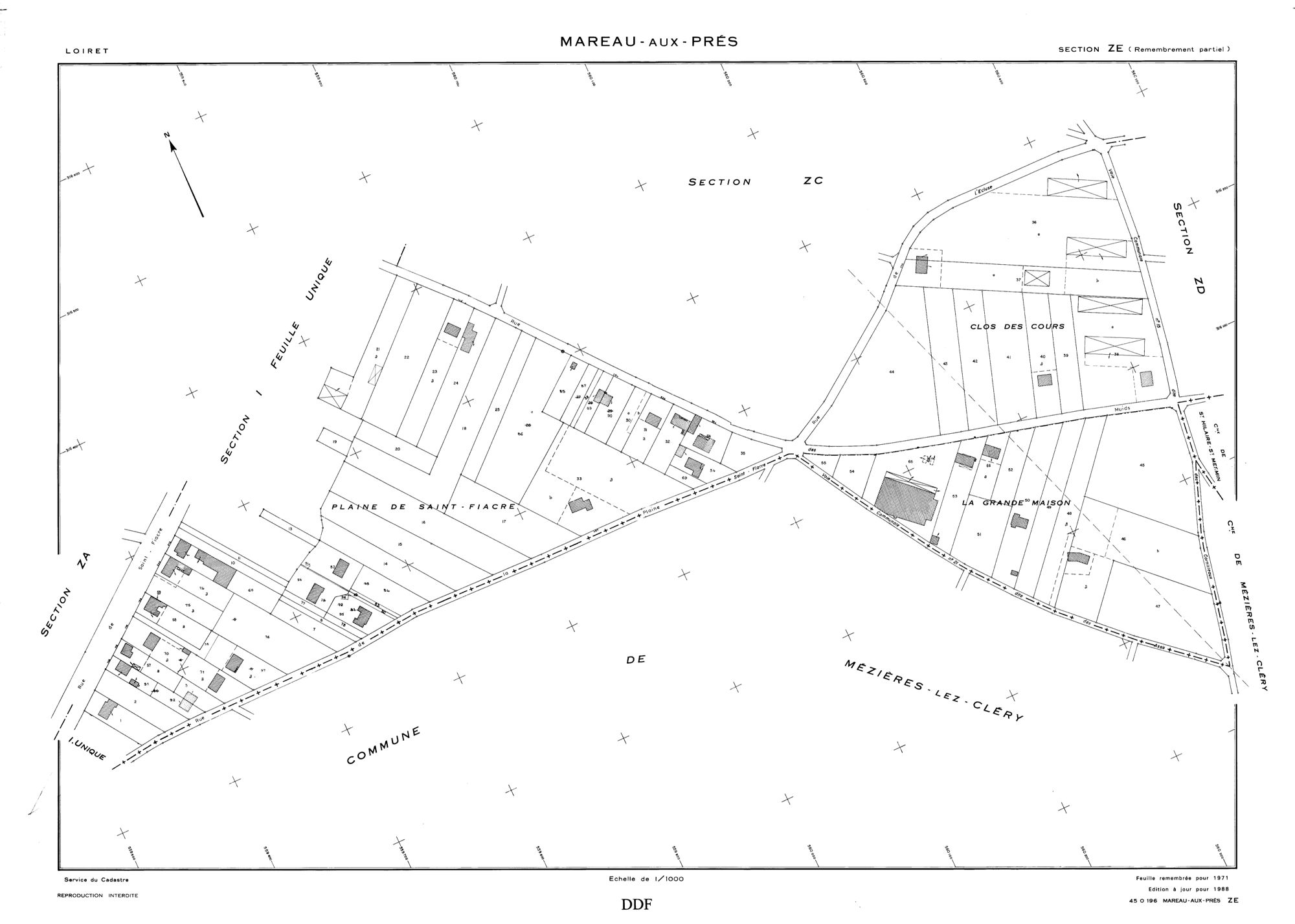 Mareau-aux-Prés - Sections