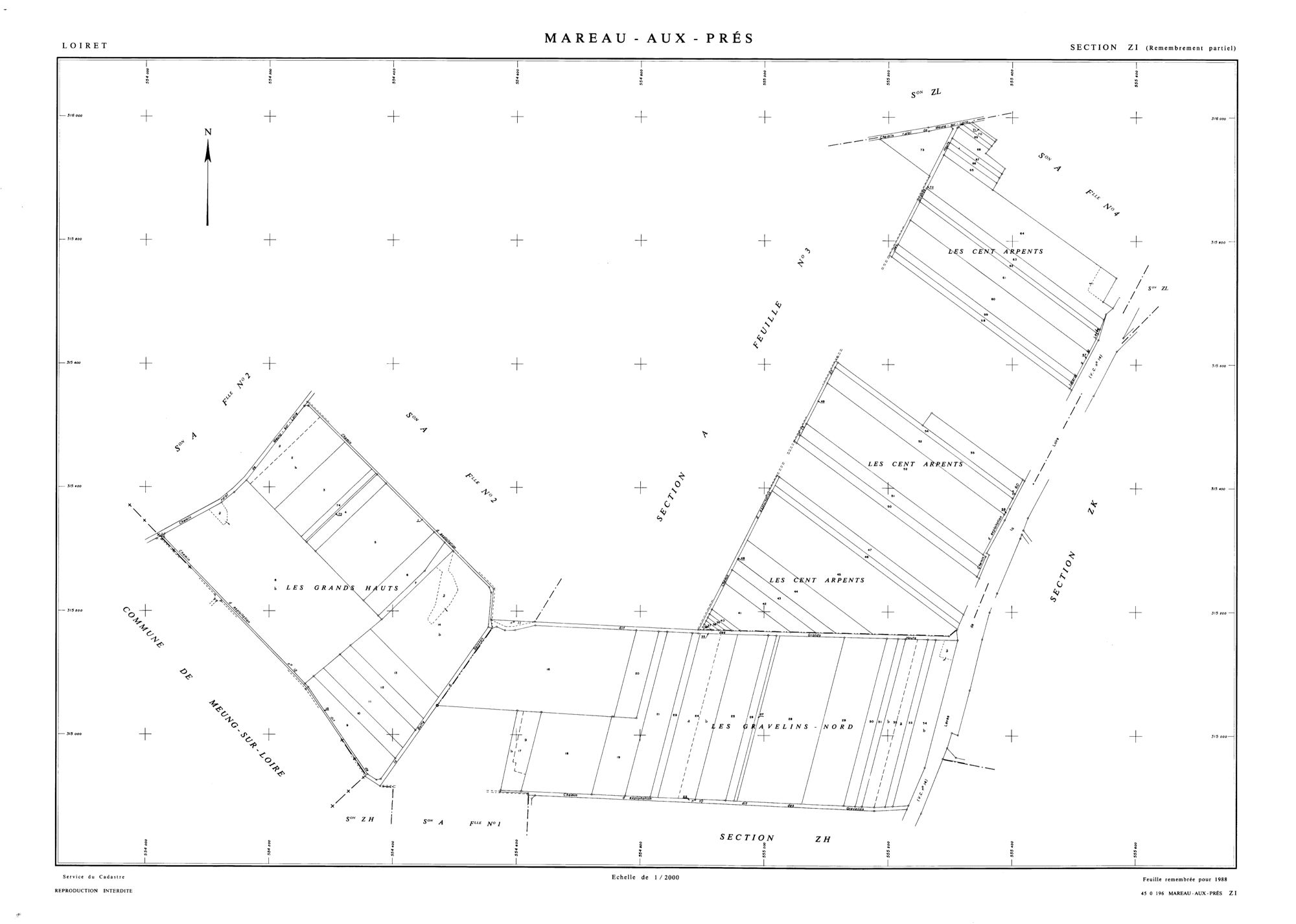 Mareau-aux-Prés - Sections