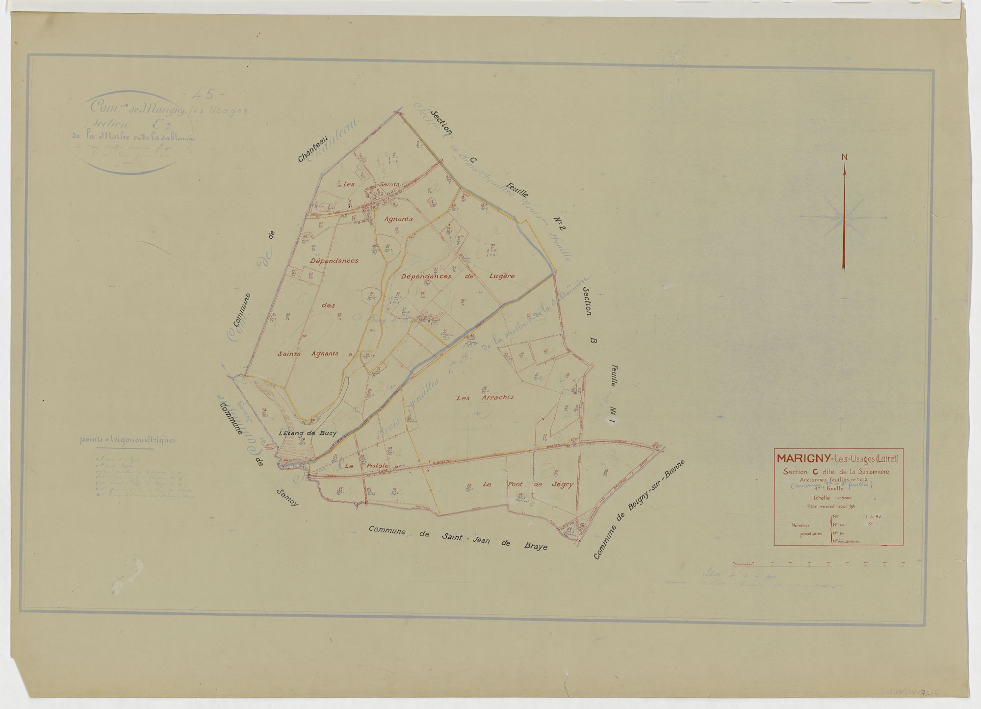 Marigny-les-Usages - Sections