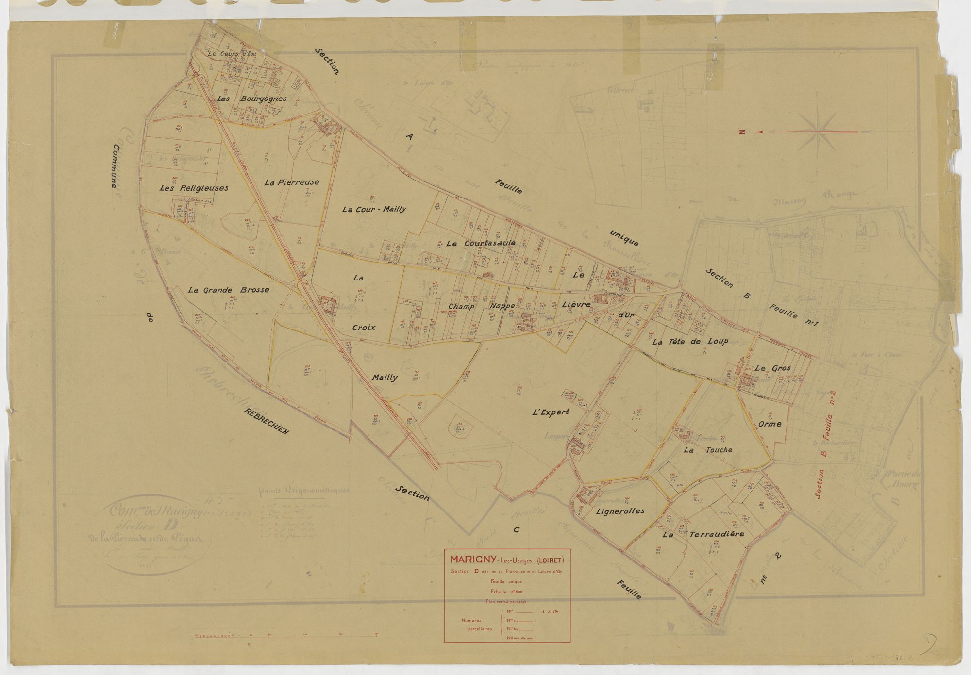 Marigny-les-Usages - Sections