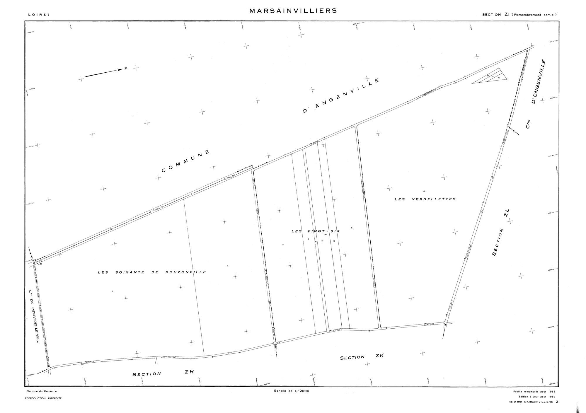 Marsainvilliers - Sections