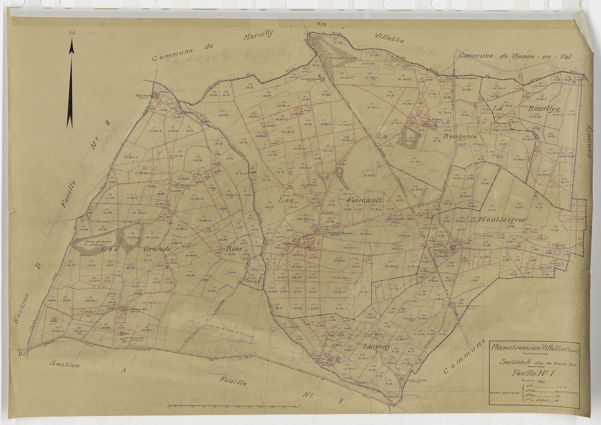 Ménestreau-en-Villette - Sections