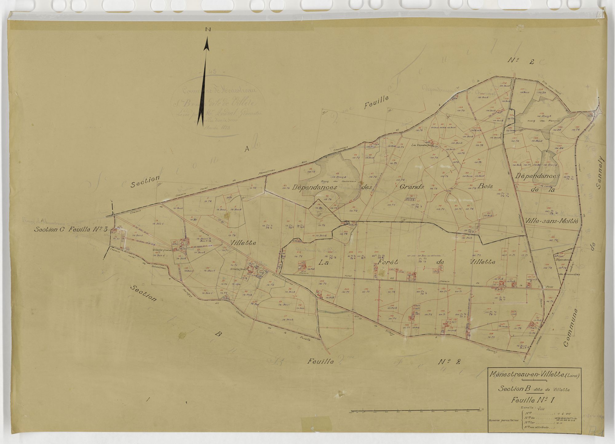 Ménestreau-en-Villette - Sections